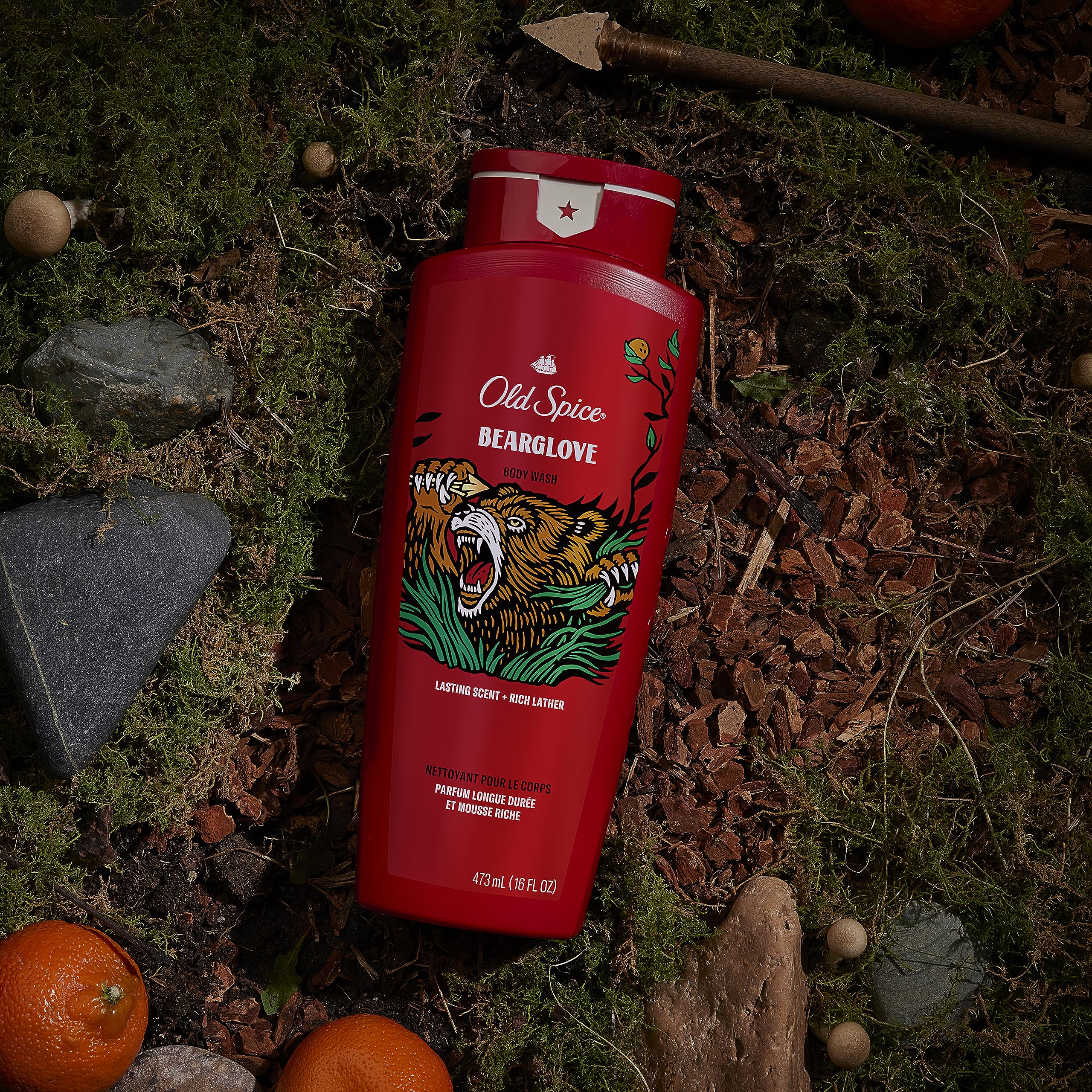 Foto 2 | Gel De Baño Old Spice Bearglove Para Hombre 710 Ml (paquete De 4) - Venta Internacional.