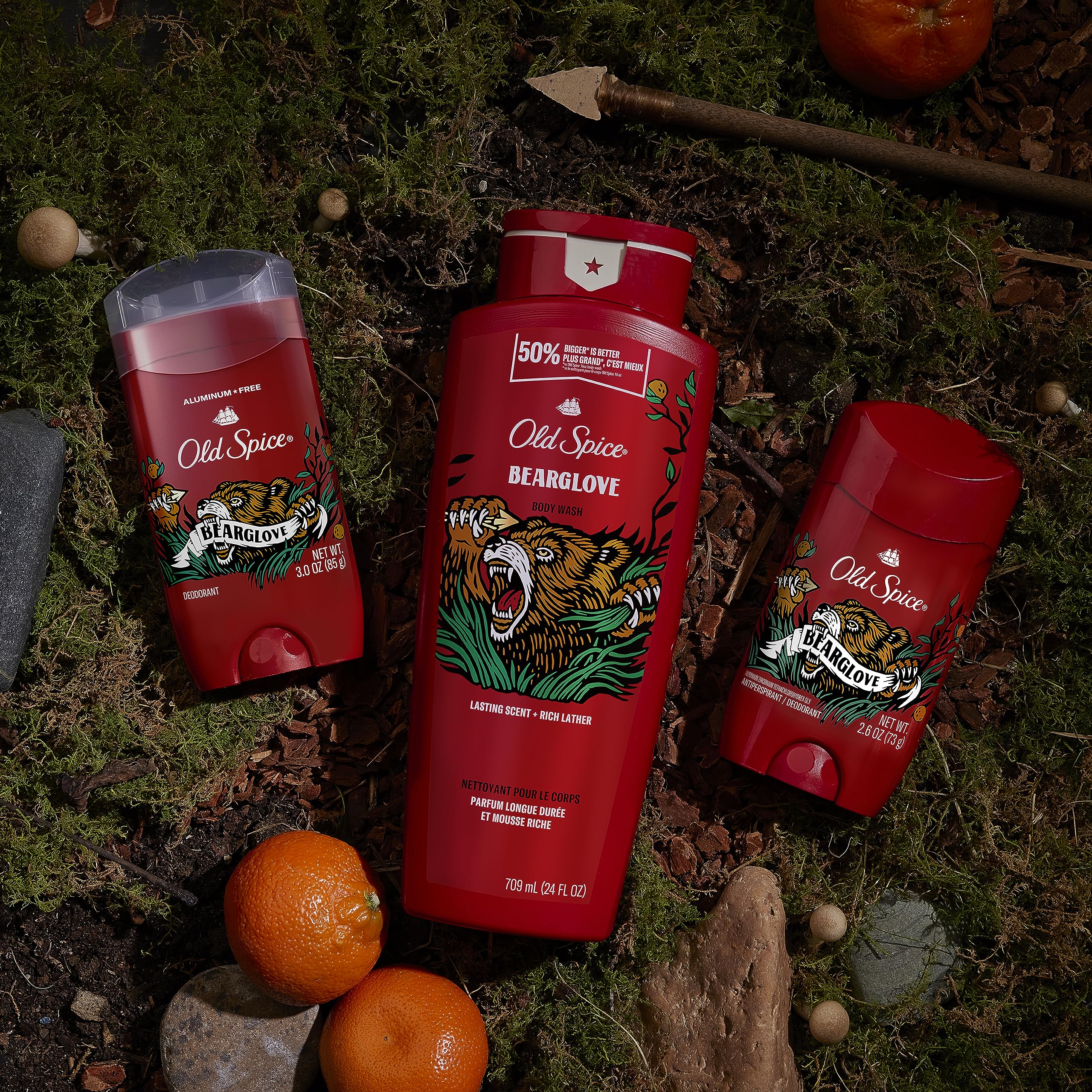 Foto 7 pulgar | Gel De Baño Old Spice Bearglove Para Hombre 710 Ml (paquete De 4) - Venta Internacional.