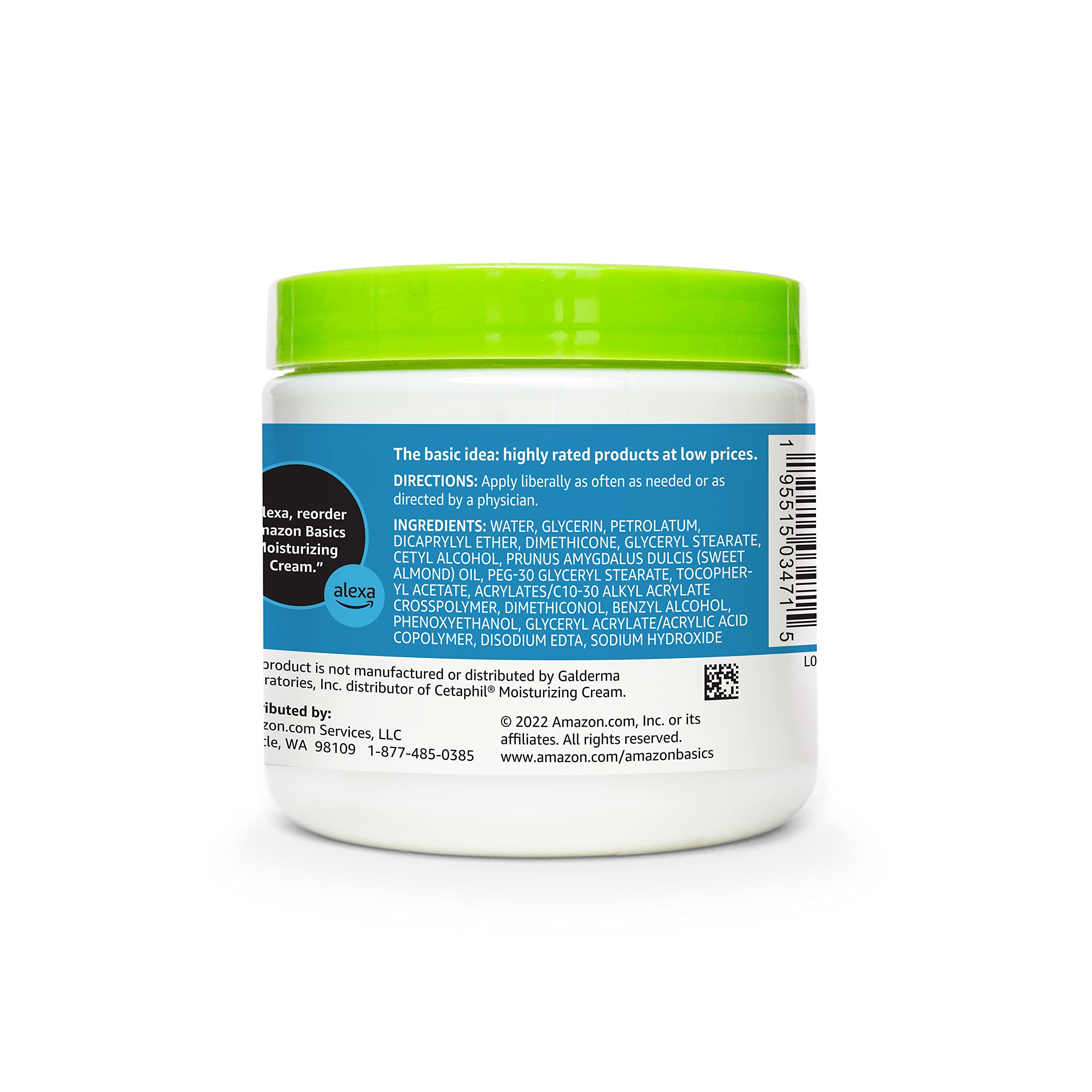 Foto 4 pulgar | Crema Para La Piel Amazon Basics Ultra Hidratante 480 Ml - Venta Internacional.