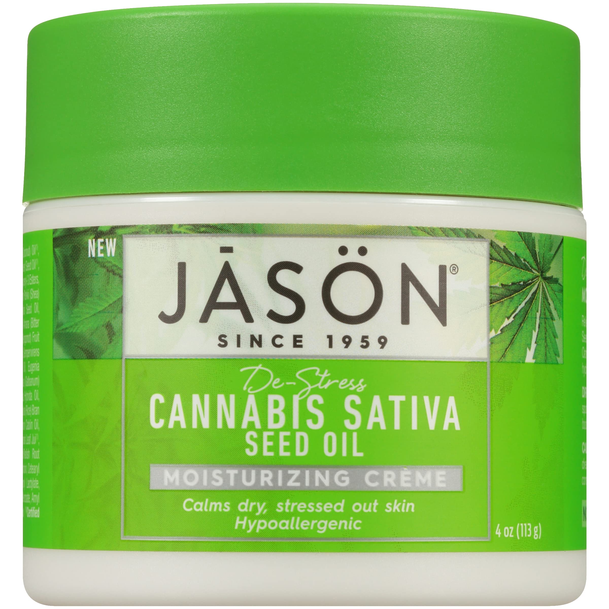 Crema Hidratante Jason De-stress Con Aceite De Semillas De Cannabis Sativa 120 Ml - Venta Internacional.