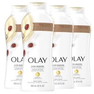 Foto 1 | Gel De Baño Olay Ultra Moisture Con Manteca De Cacao 400 Ml (x4) - Venta Internacional.