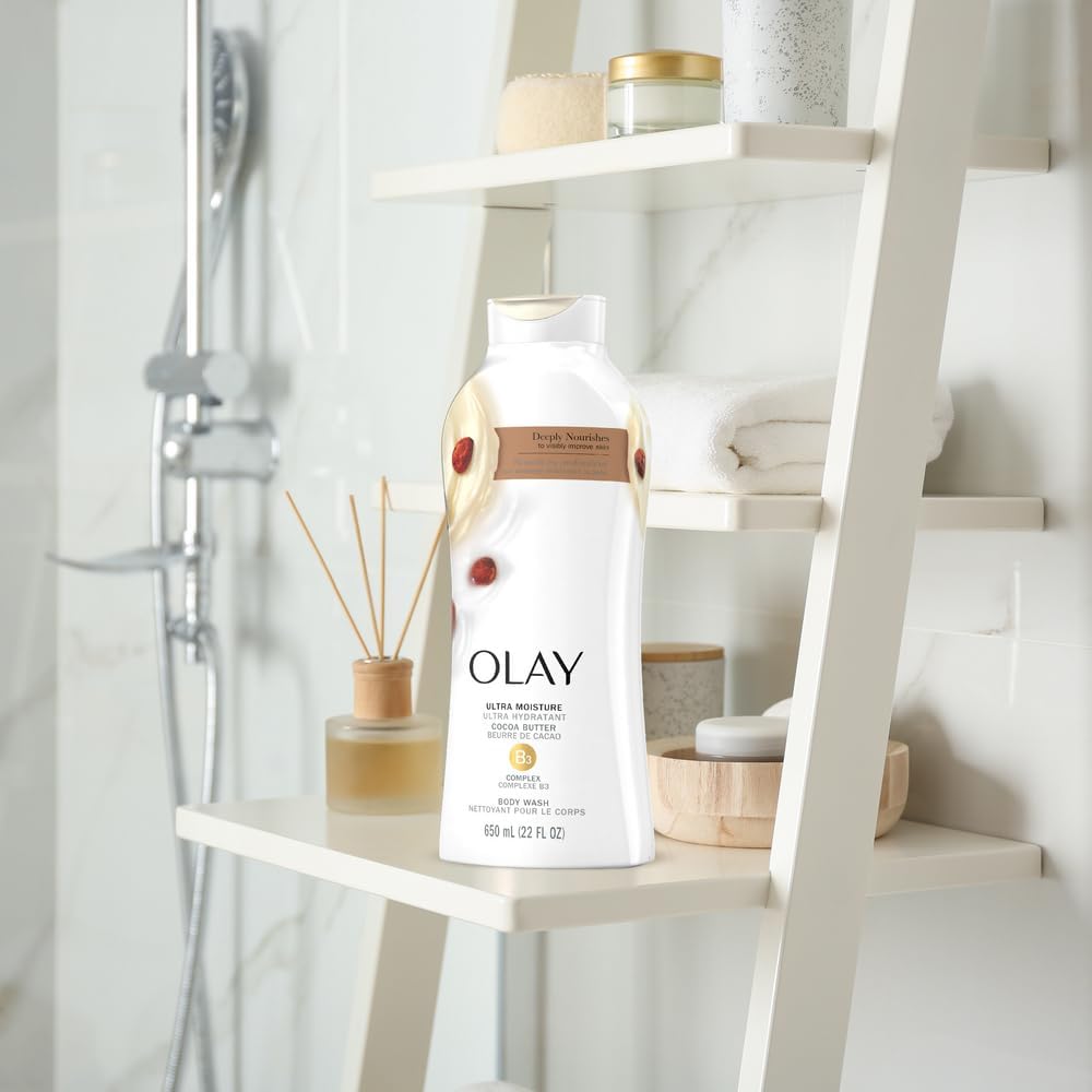 Foto 6 pulgar | Gel De Baño Olay Ultra Moisture Con Manteca De Cacao 400 Ml (x4) - Venta Internacional.