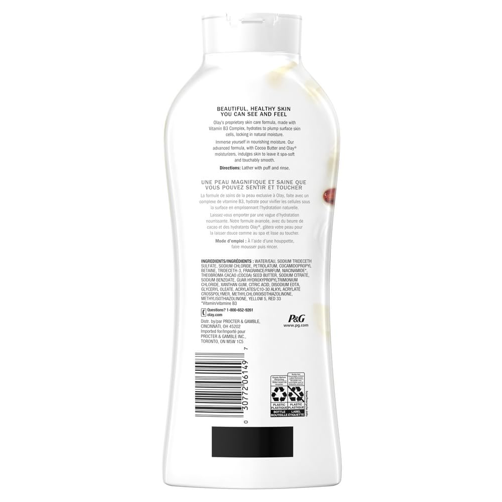 Foto 8 pulgar | Gel De Baño Olay Ultra Moisture Con Manteca De Cacao 400 Ml (x4) - Venta Internacional.