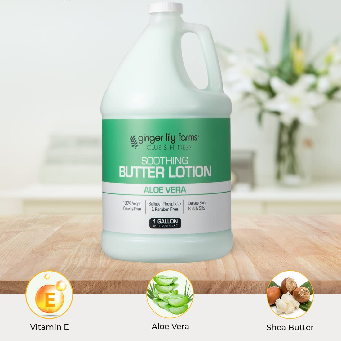Foto 6 pulgar | Loción Ginger Lily Farms Club & Fitness Suavizante Mantequilla 3,78 L - Venta Internacional.