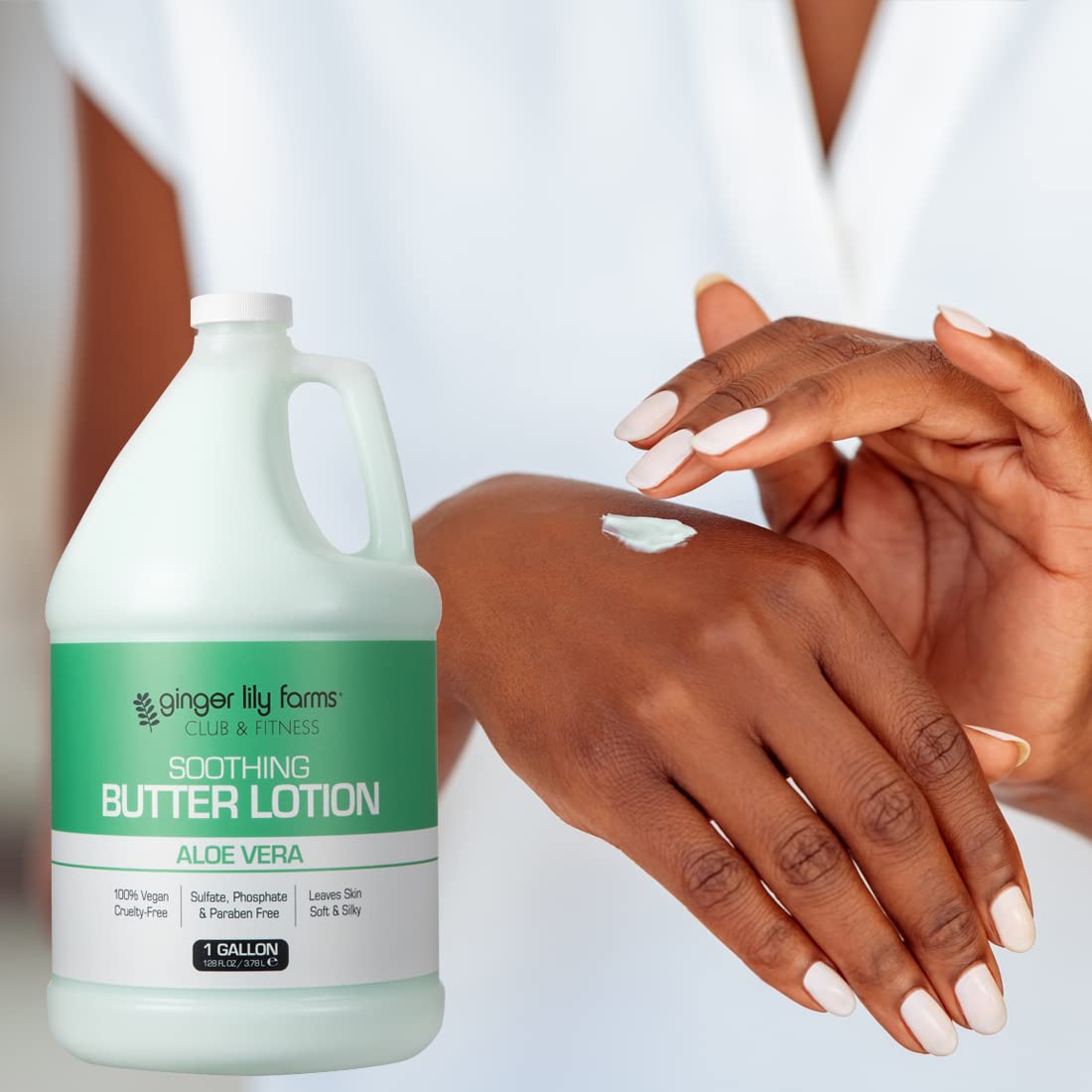 Foto 7 | Loción Ginger Lily Farms Club & Fitness Suavizante Mantequilla 3,78 L - Venta Internacional.