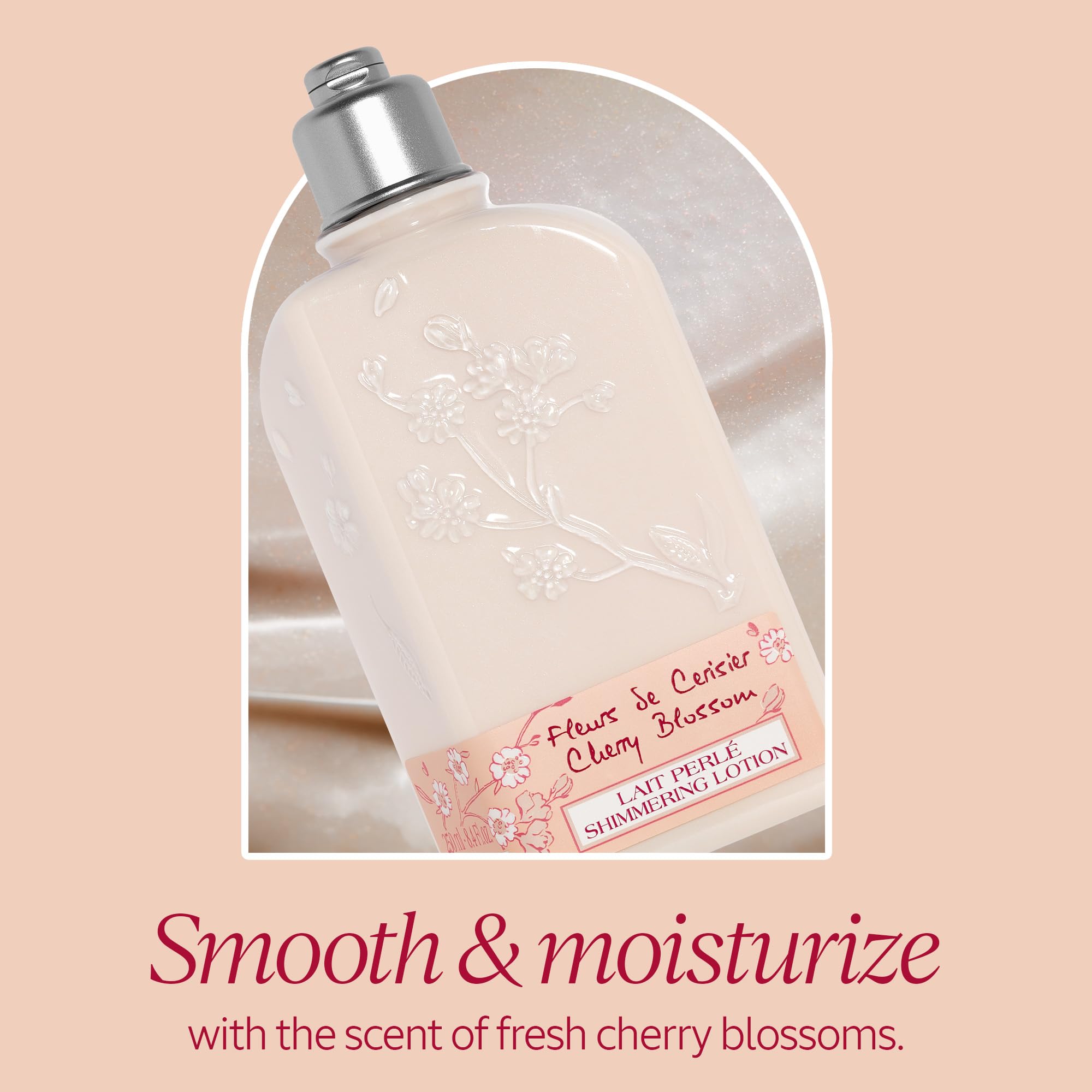Foto 2 | Loción L'occitane Cherry Blossom Shimmering Con Manteca De Karité - Venta Internacional.