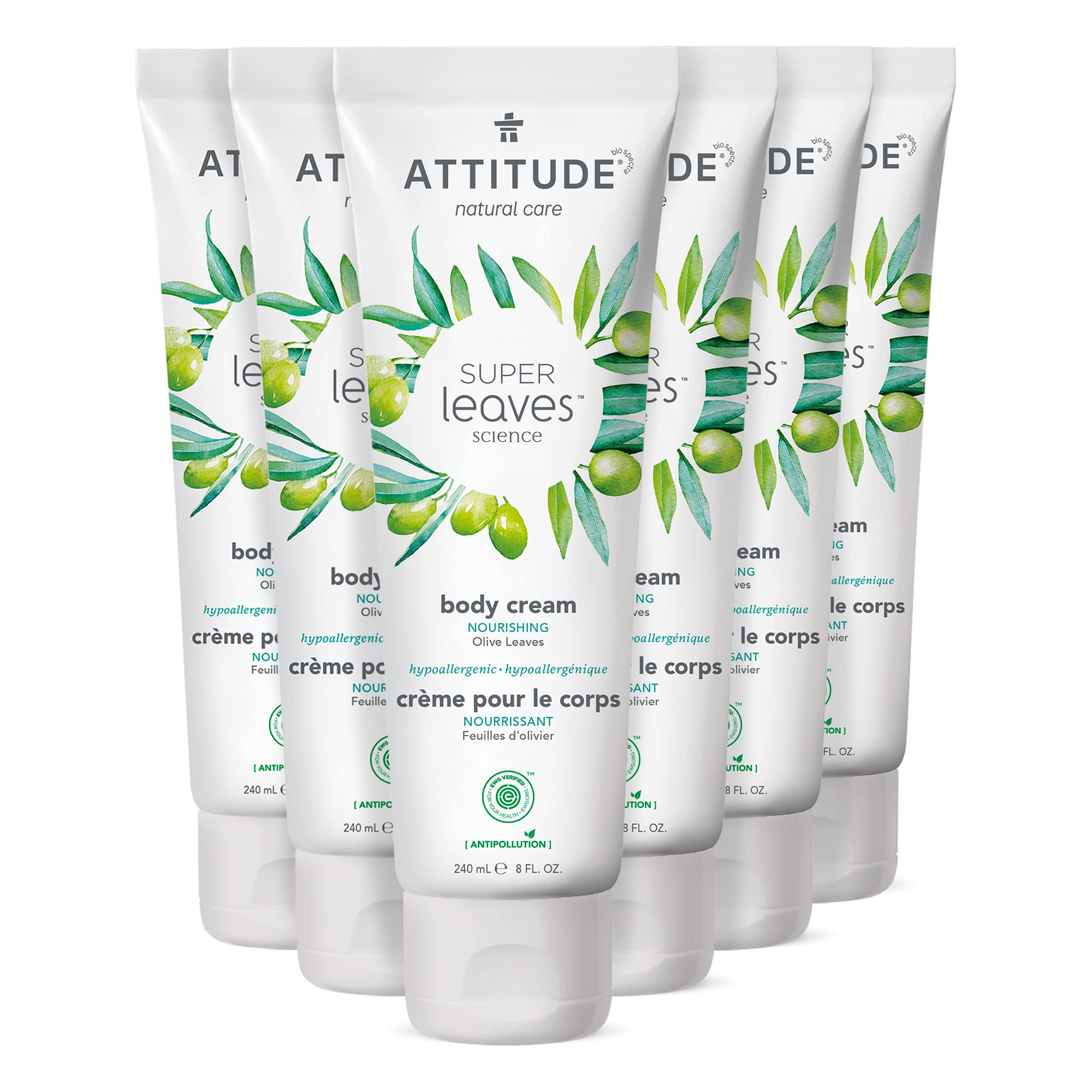 Foto 2 pulgar | Crema Corporal Attitude, Hidratante Vegana Para Piel Seca, 240 Ml, Paquete De 6 - Venta Internacional.