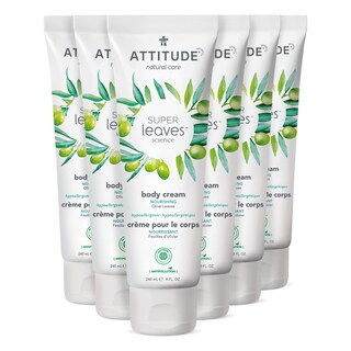 Foto 1 | Crema Corporal Attitude, Hidratante Vegana Para Piel Seca, 240 Ml, Paquete De 6 - Venta Internacional.