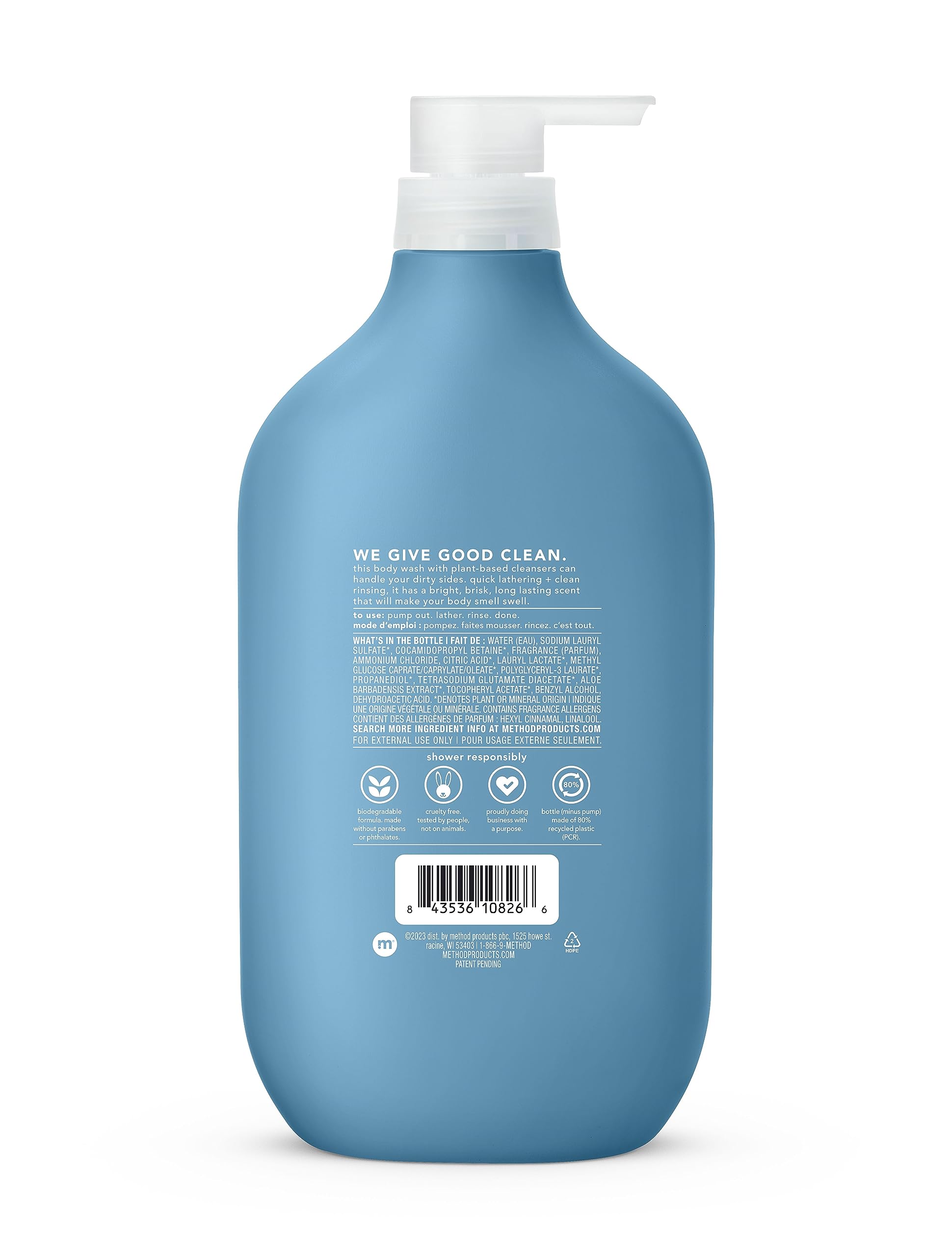 Foto 3 pulgar | Gel de Baño Method Men Glacier + Granite 828 ml - Venta Internacional