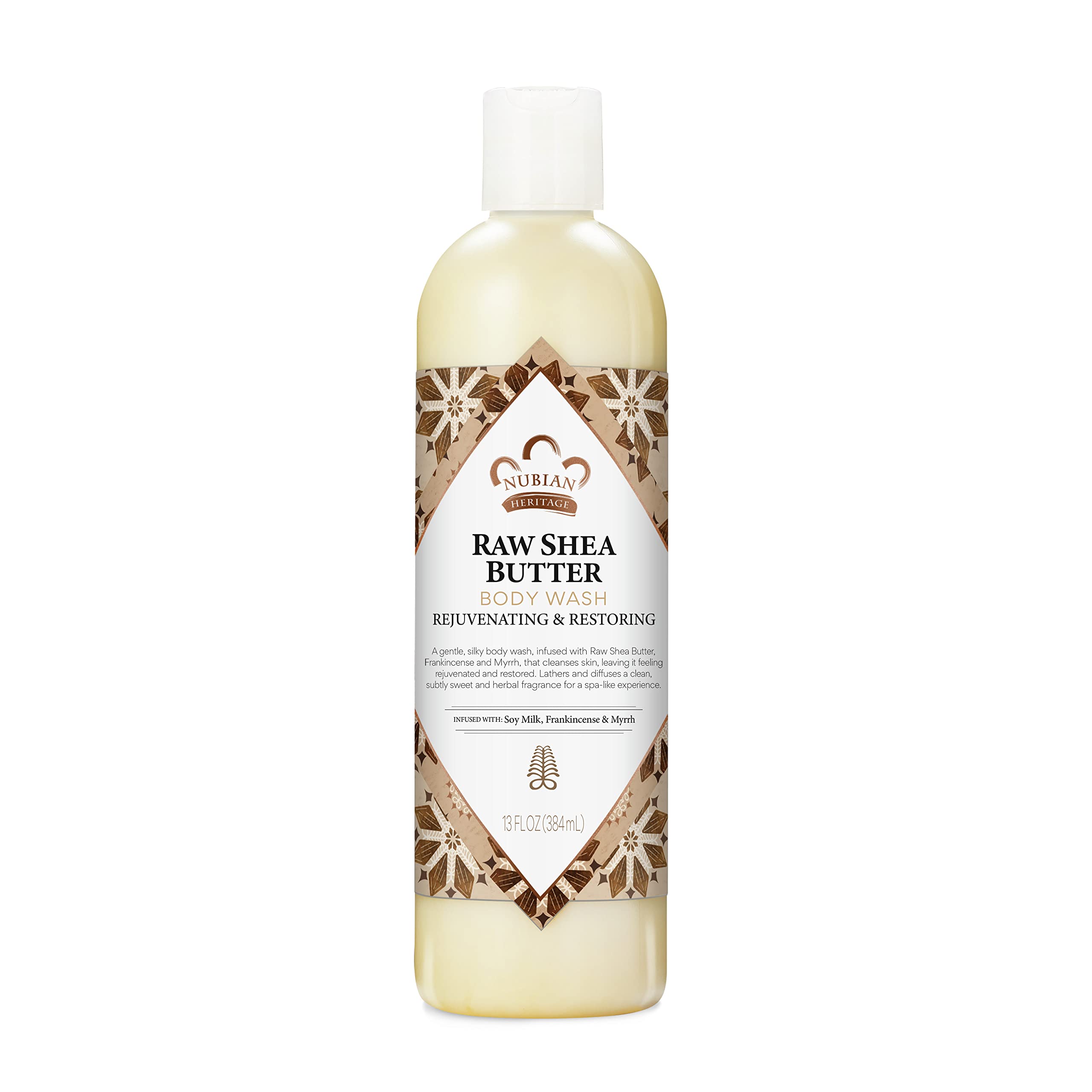 Gel De Baño Nubian Heritage, Manteca De Karité Cruda, 385 Ml, Para Piel Seca - Venta Internacional.