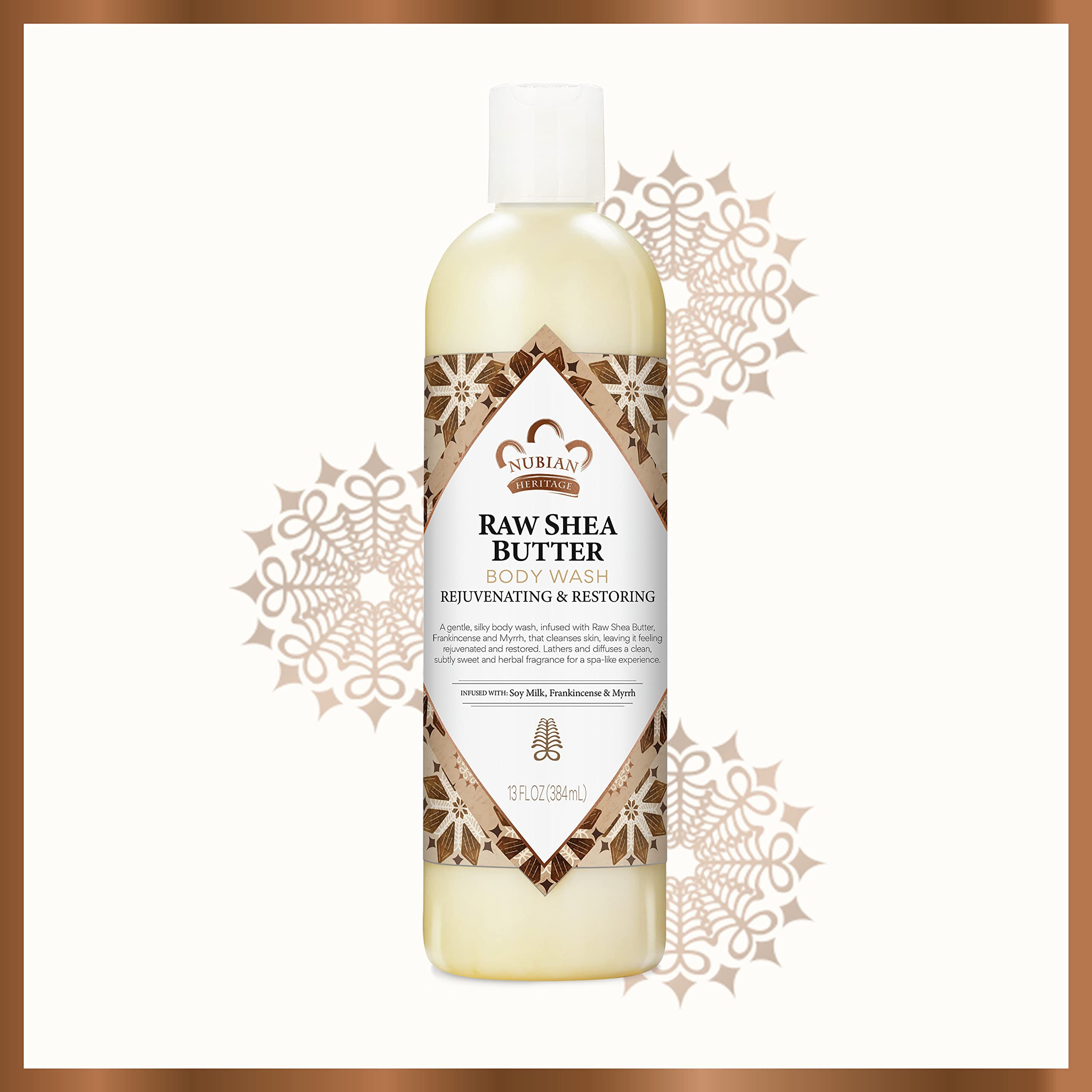 Foto 7 pulgar | Gel De Baño Nubian Heritage, Manteca De Karité Cruda, 385 Ml, Para Piel Seca - Venta Internacional.