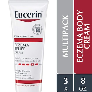 Foto 3 | Loción Corporal Cream Eucerin Eczema Relief Para Todo El Cuerpo, 240 Ml (paquete De 3) - Venta Internacional.
