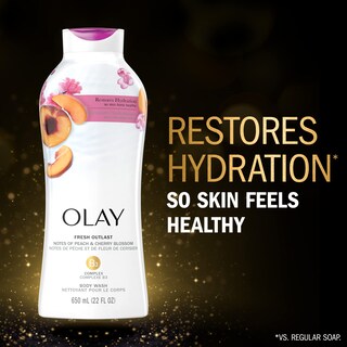 Foto 3 | Gel De Baño Olay Fresh Outlast Peach Cherry Blossom 650 Ml X4 - Venta Internacional.