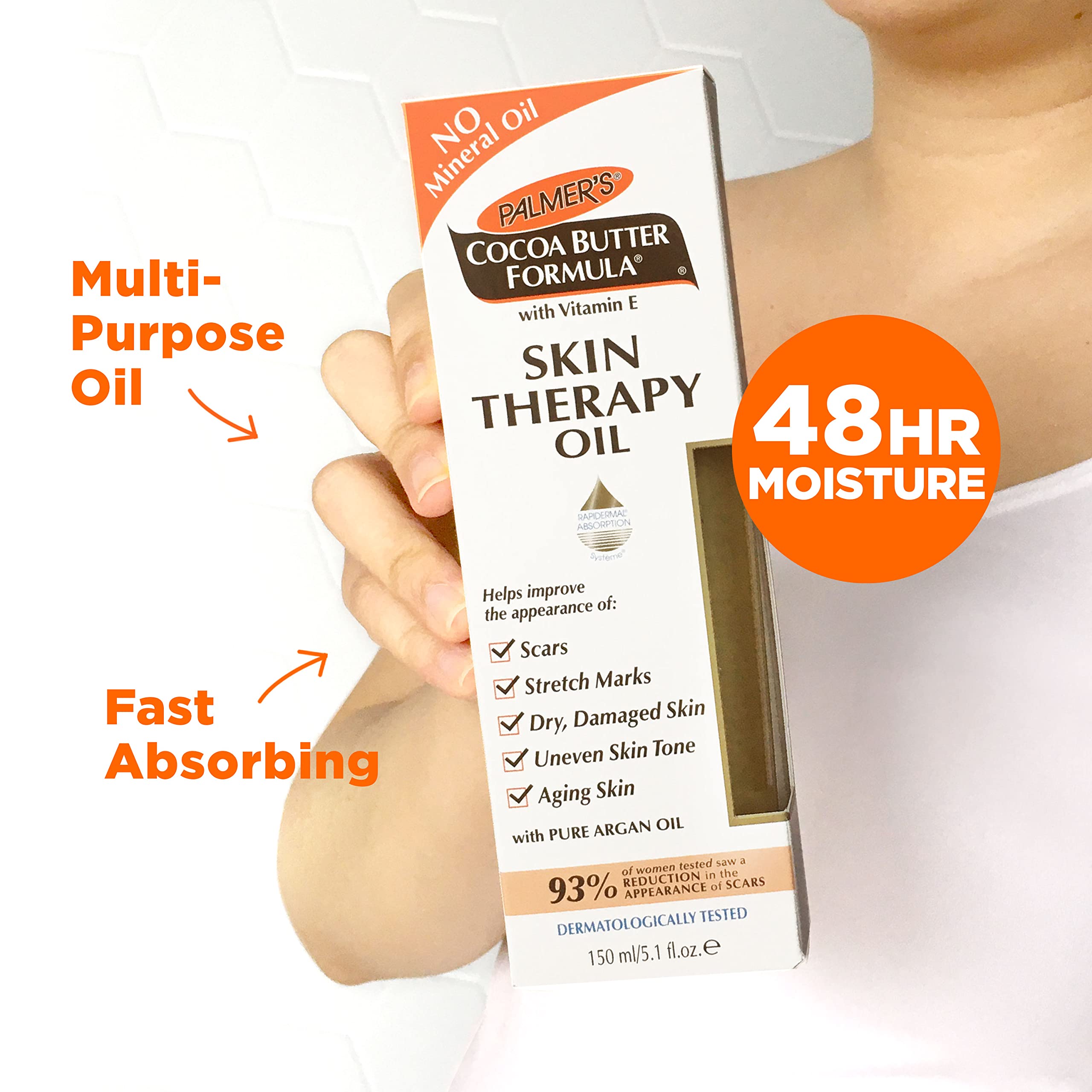 Foto 6 pulgar | Aceite Corporal Palmer's, Manteca De Cacao Con Vitamina E Y Aceite De Argán, 150 Ml - Venta Internacional.