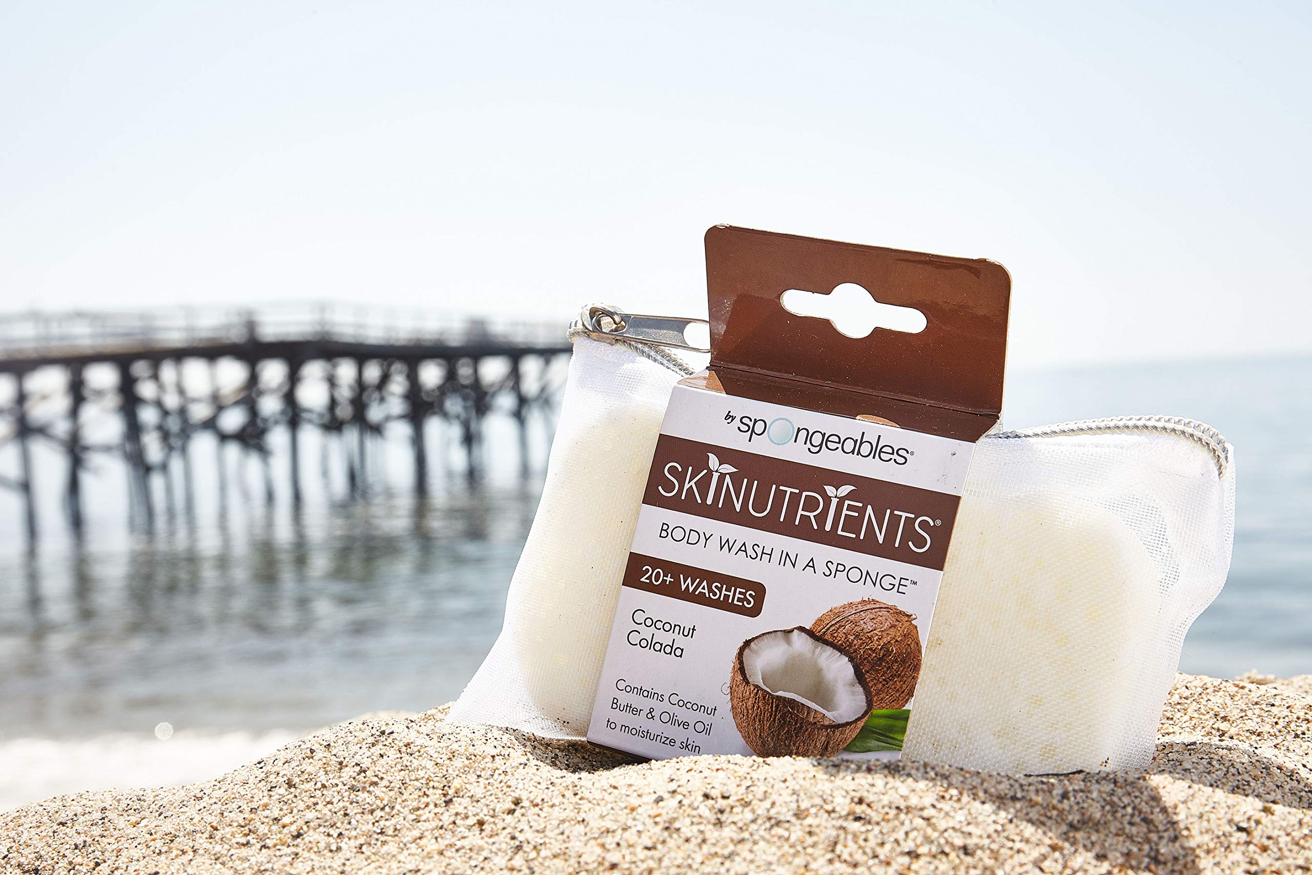 Foto 2 | Esponja De Gel Corporal Spongeables Coconut Colada, 3 Unidades - Venta Internacional.
