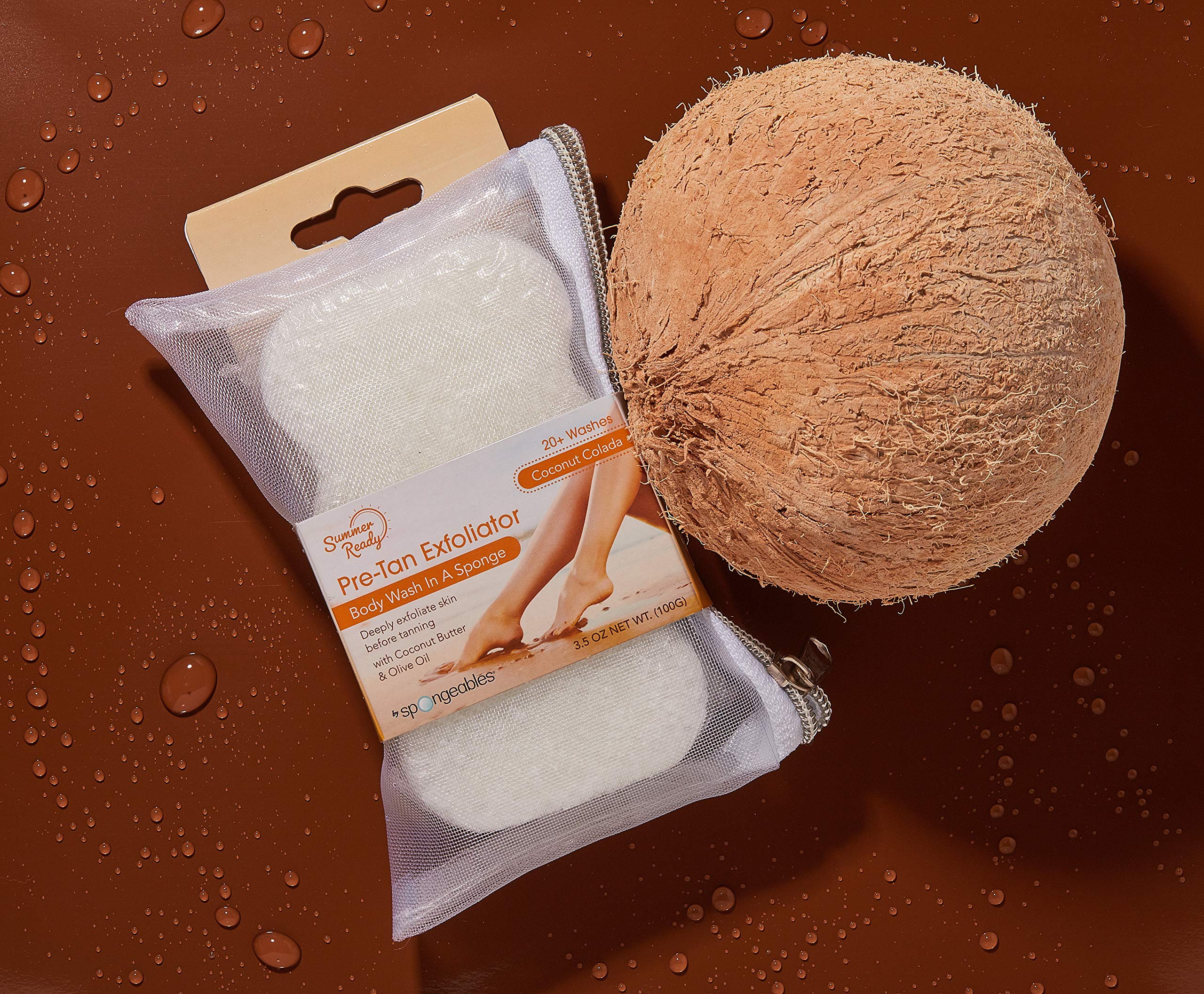 Foto 8 pulgar | Esponja De Gel Corporal Spongeables Coconut Colada, 3 Unidades - Venta Internacional.