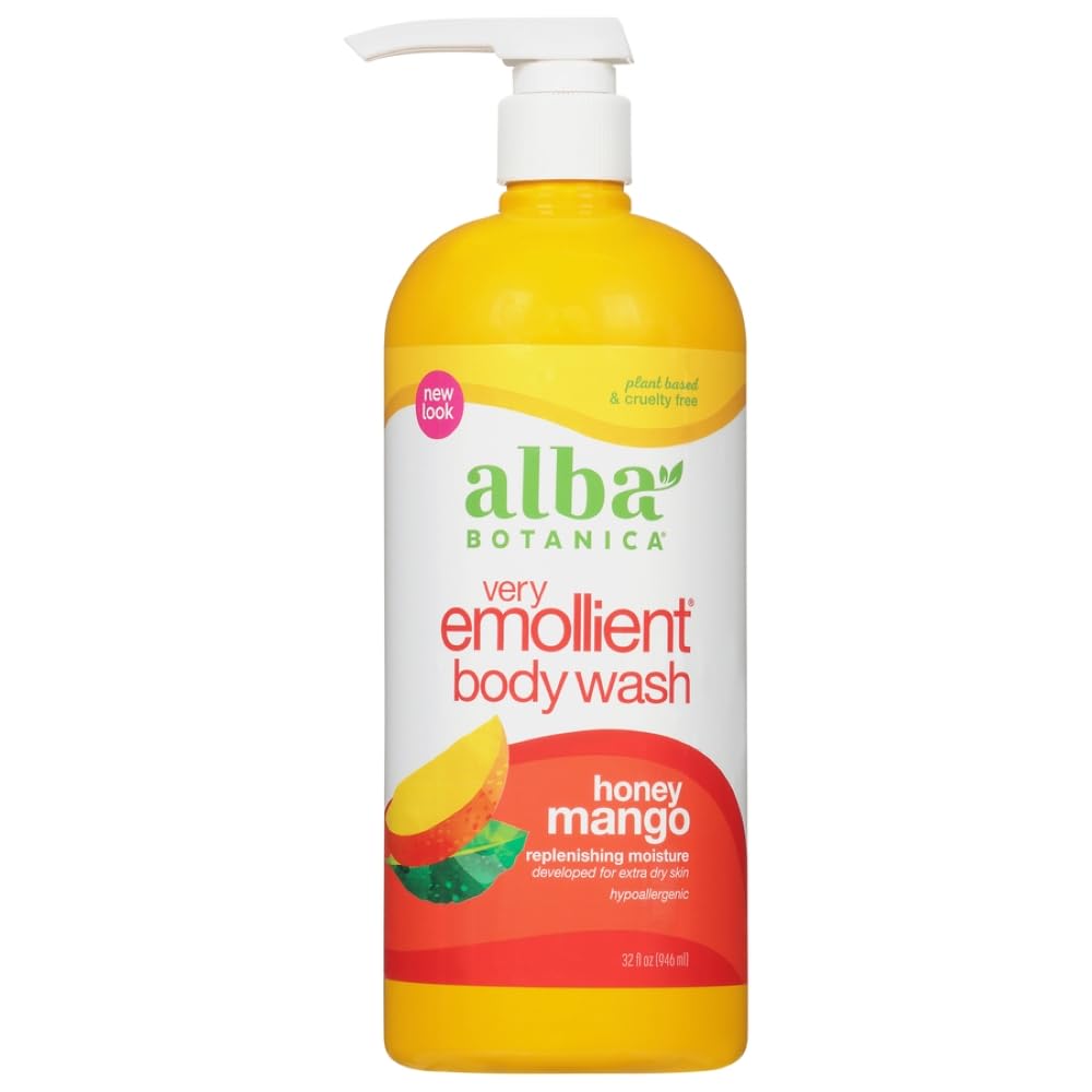 Gel De Baño Alba Botanica, Muy Emoliente, Miel Y Mango, 960 Ml - Venta Internacional.