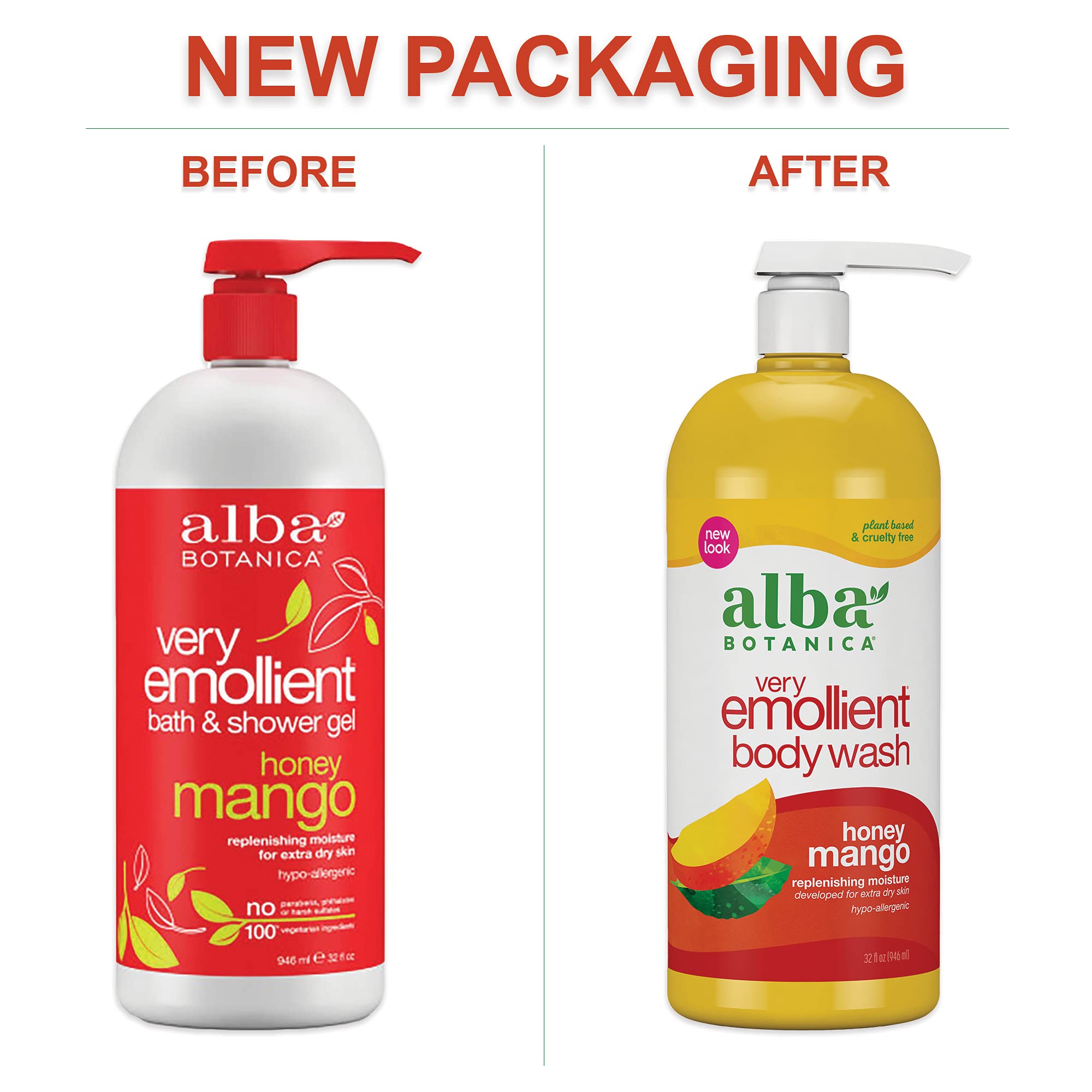 Foto 7 pulgar | Gel De Baño Alba Botanica, Muy Emoliente, Miel Y Mango, 960 Ml - Venta Internacional.