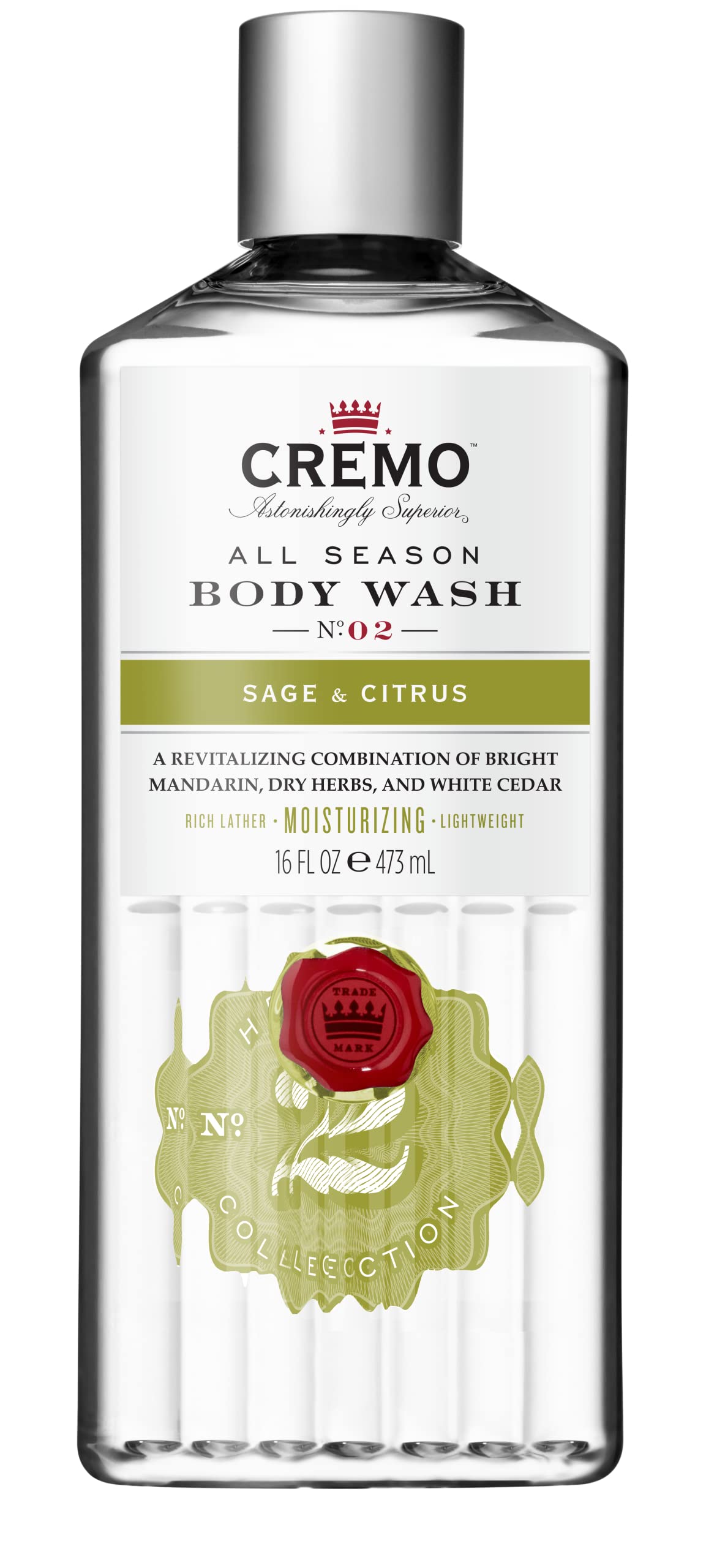 Foto 1 | Gel de Baño Cremo Rich-Lathering Sage & Citrus 473 ml para Hombres - Venta Internacional