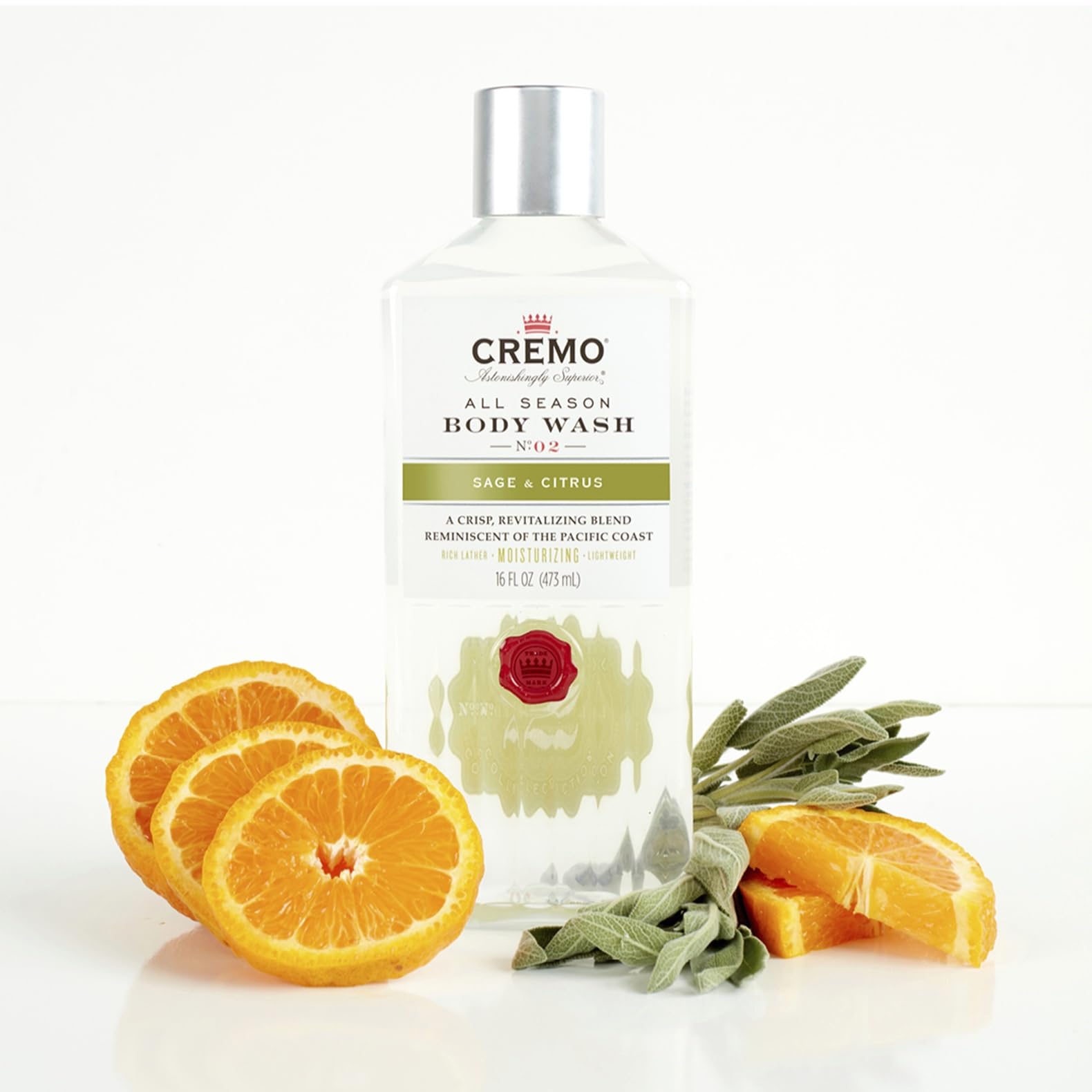 Foto 3 pulgar | Gel de Baño Cremo Rich-Lathering Sage & Citrus 473 ml para Hombres - Venta Internacional