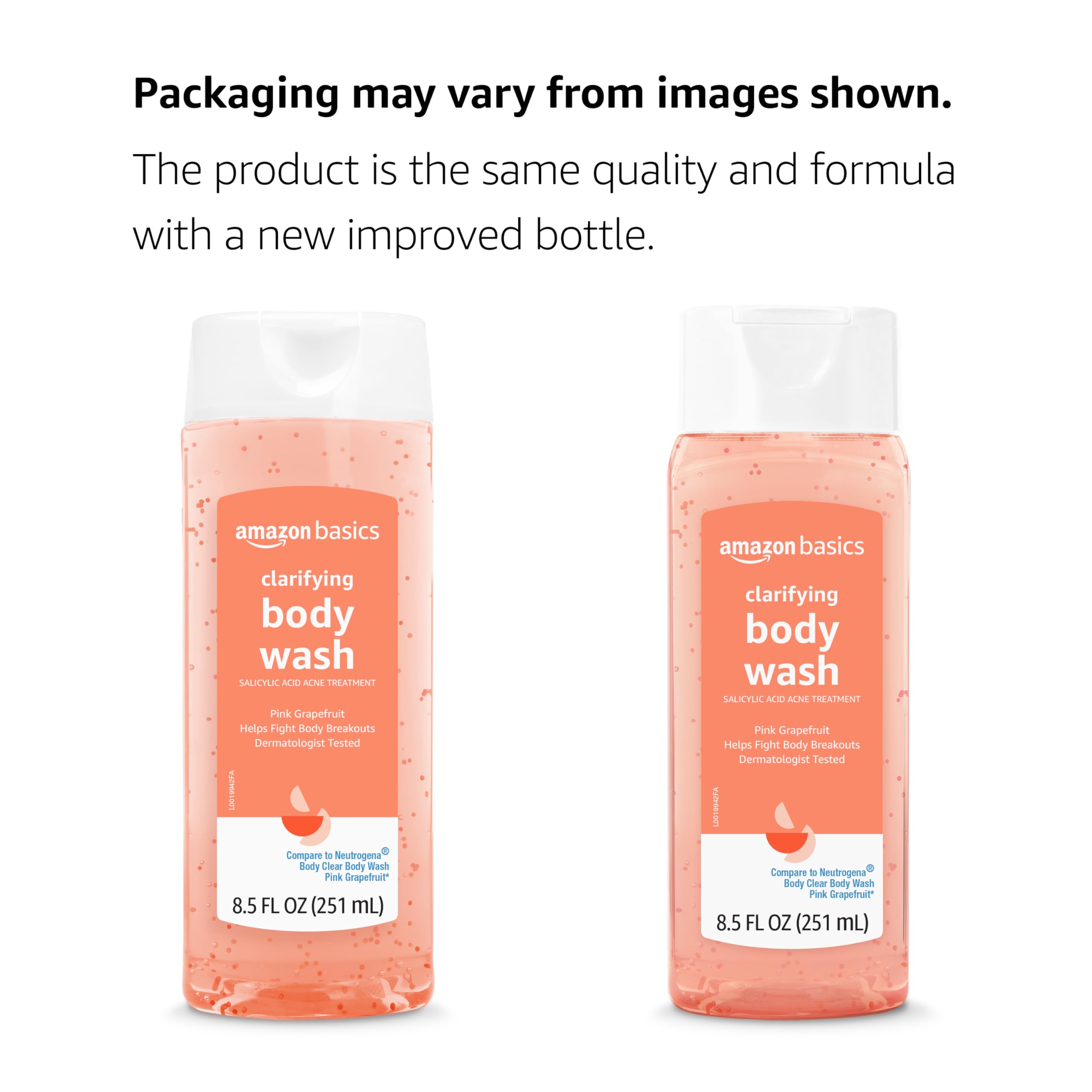 Foto 5 pulgar | Gel de Baño Amazon Basics Clarifying Pink Pomelo 250 Ml - Venta Internacional