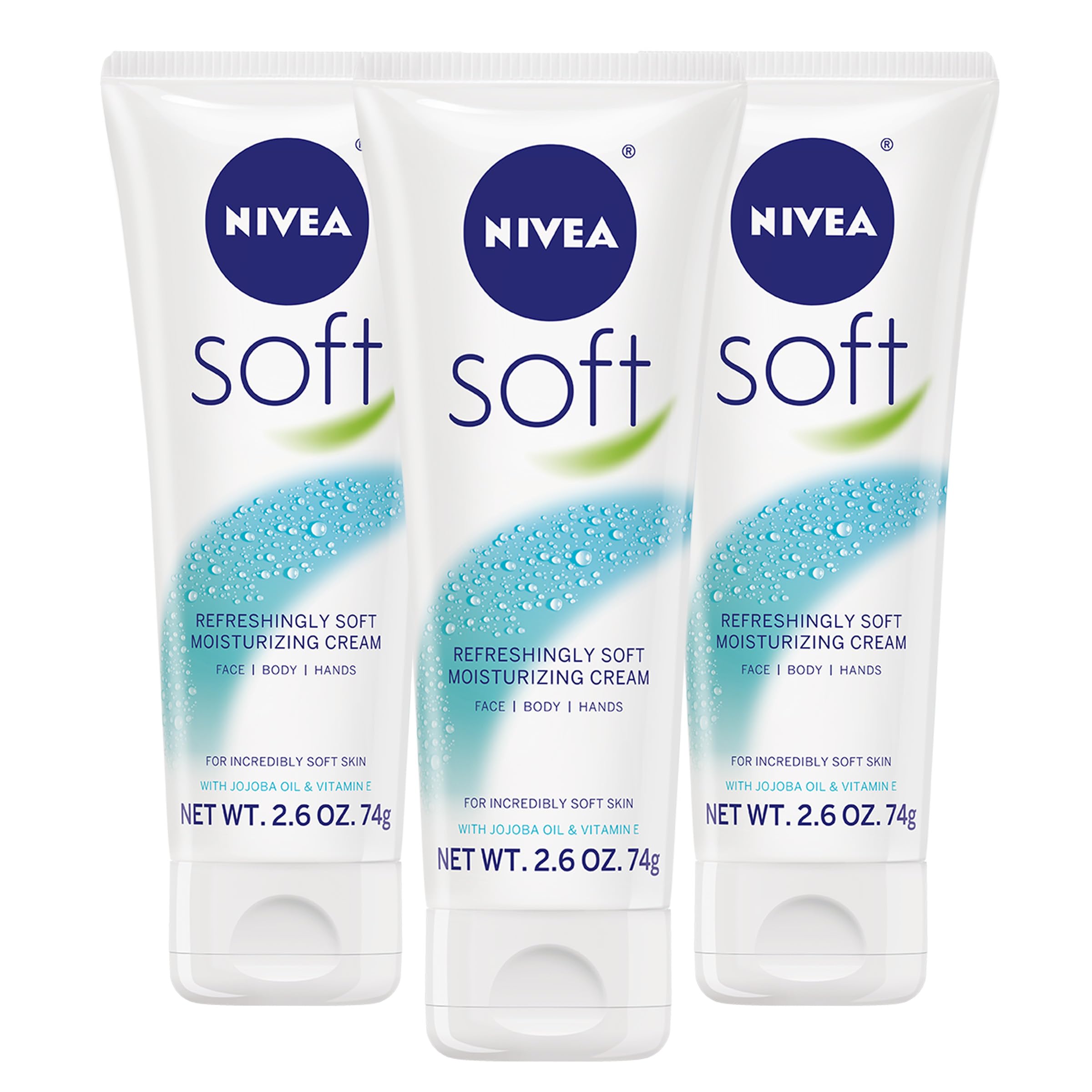 Crema Hidratante Nivea Soft 75 Ml Para Cuerpo, Rostro Y Manos - Venta Internacional.