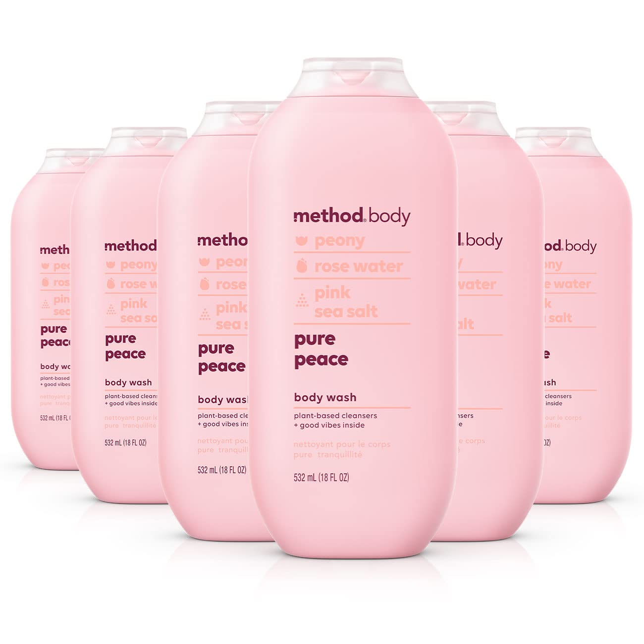Body Wash Method Pure Peace 532 Ml (paquete De 6) - Venta Internacional.