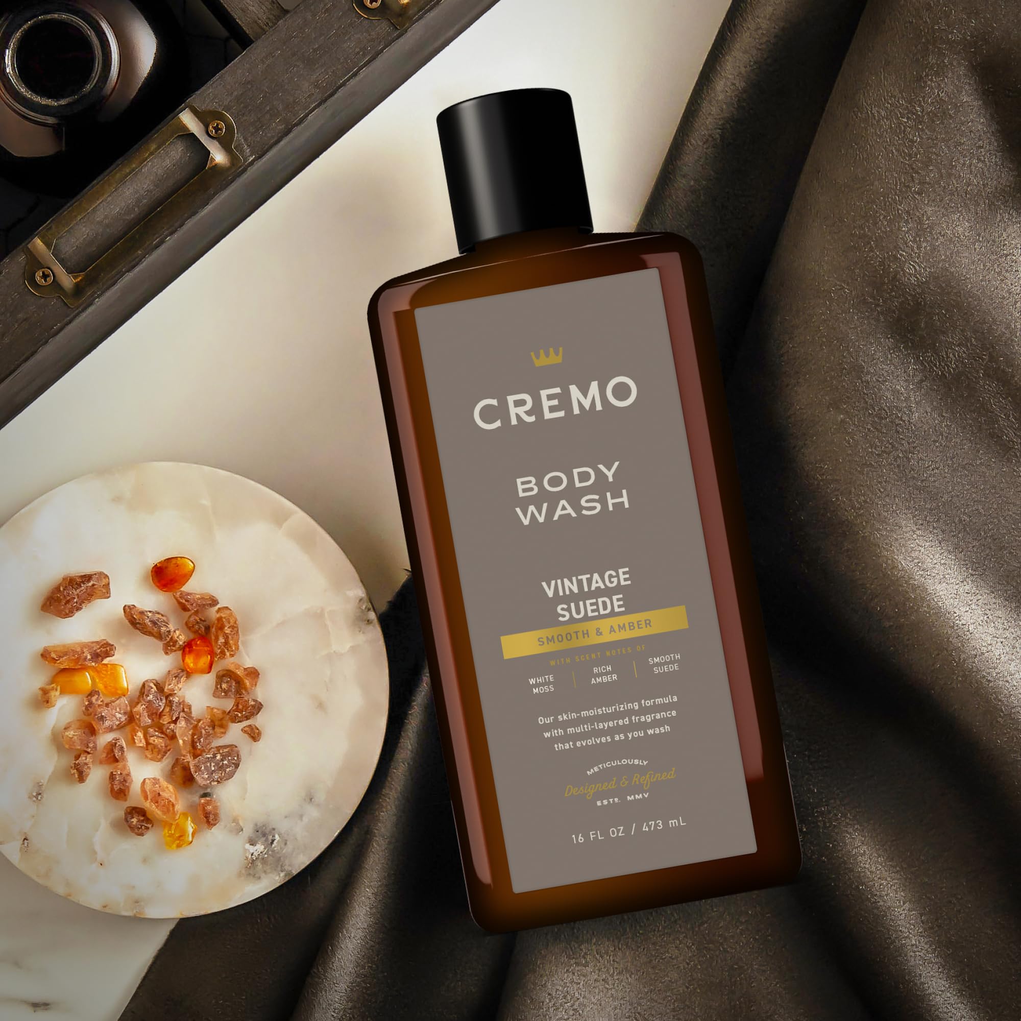 Foto 3 | Gel De Baño Cremo Rich-lathering Vintage Suede 473 ml-Venta Internacional