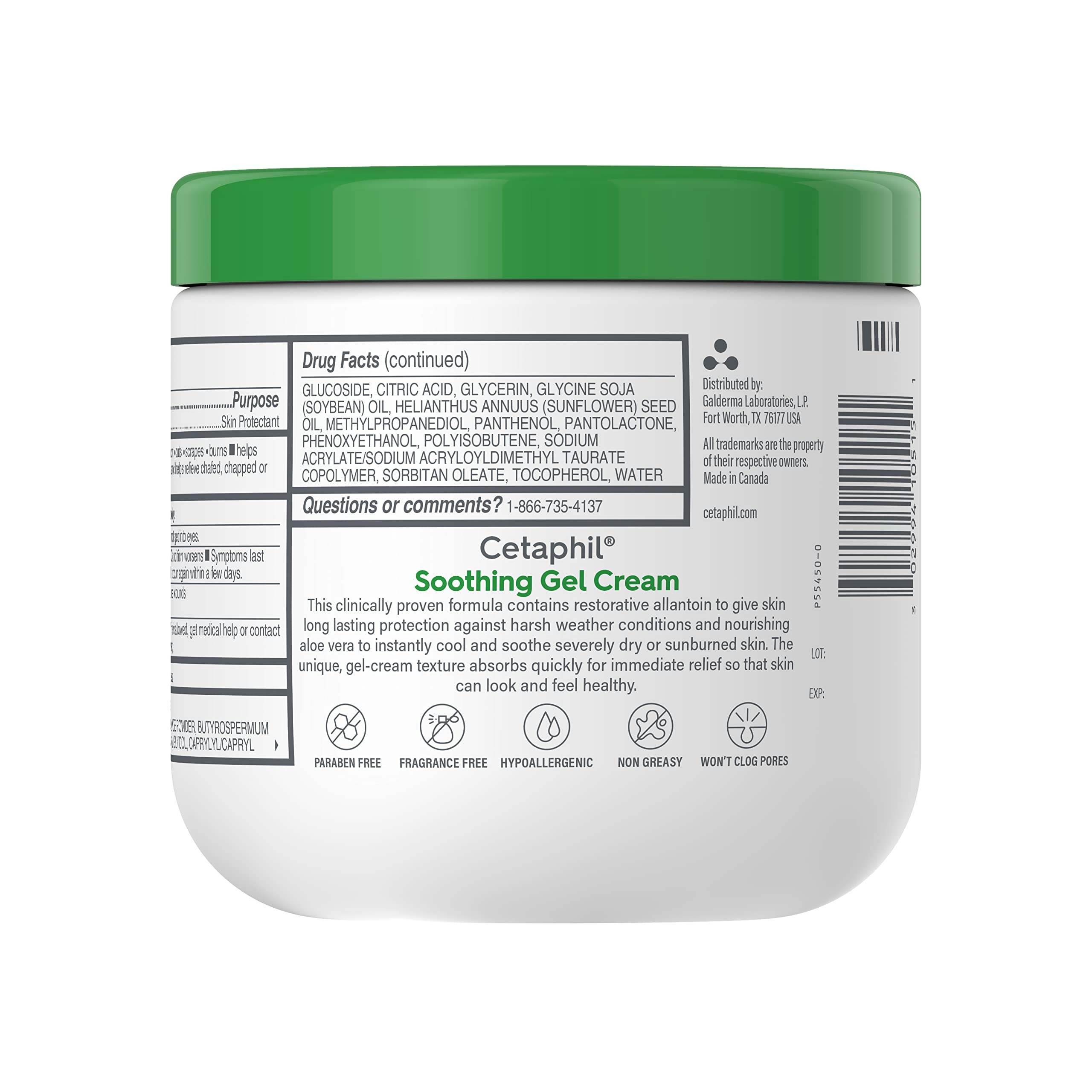 Foto 7 pulgar | Gel-crema Hidratante Cetaphil Soothing Con Aloe 480 Ml - Venta Internacional.