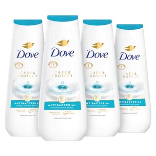 Foto 1 | Gel De Baño Dove Care & Protect Antibacteriano, 4 X 500 Ml - Venta Internacional.