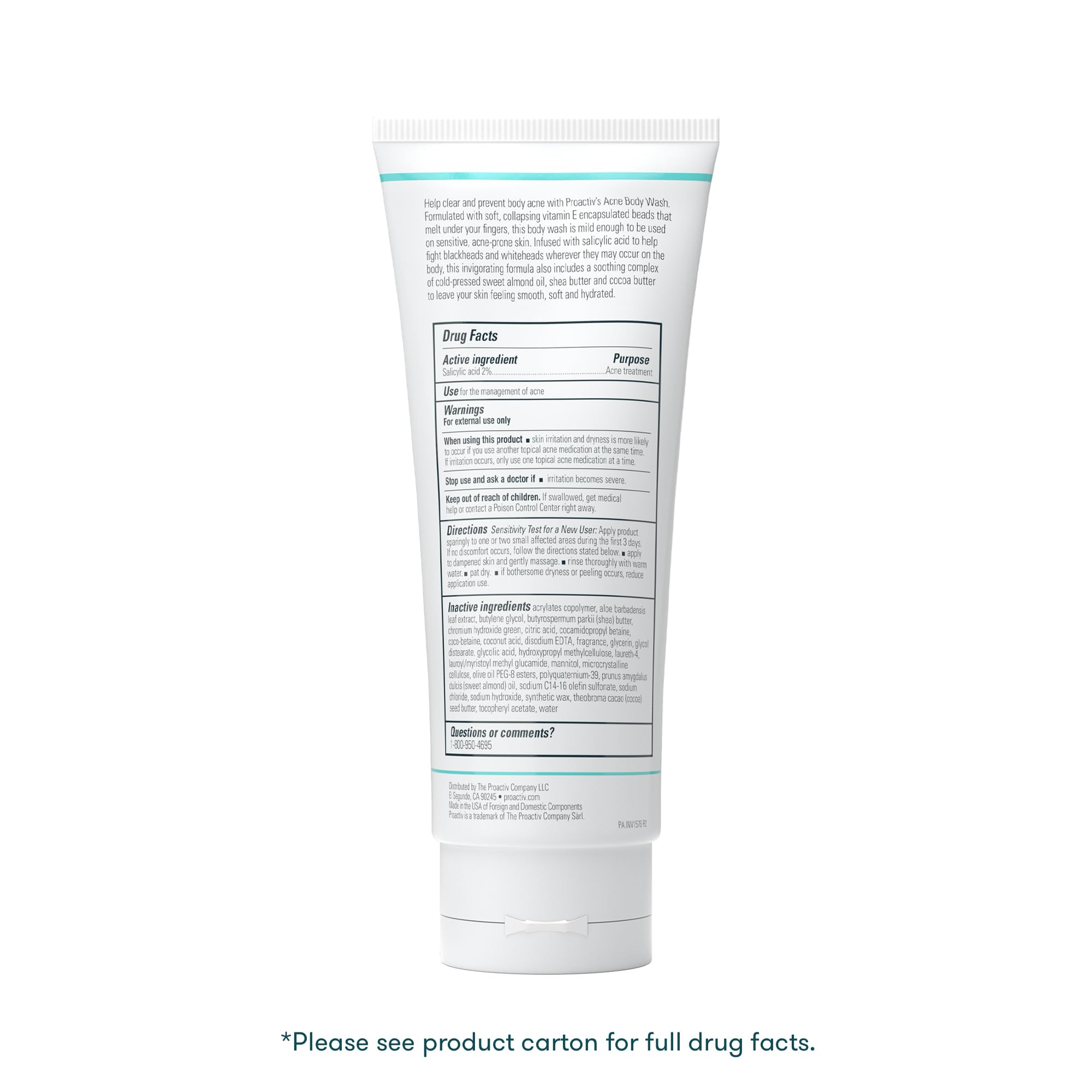 Foto 3 pulgar | Gel De Baño Proactiv Acne Con Ácido Salicílico 265 Ml Para Pieles Sensibles - Venta Internacional.