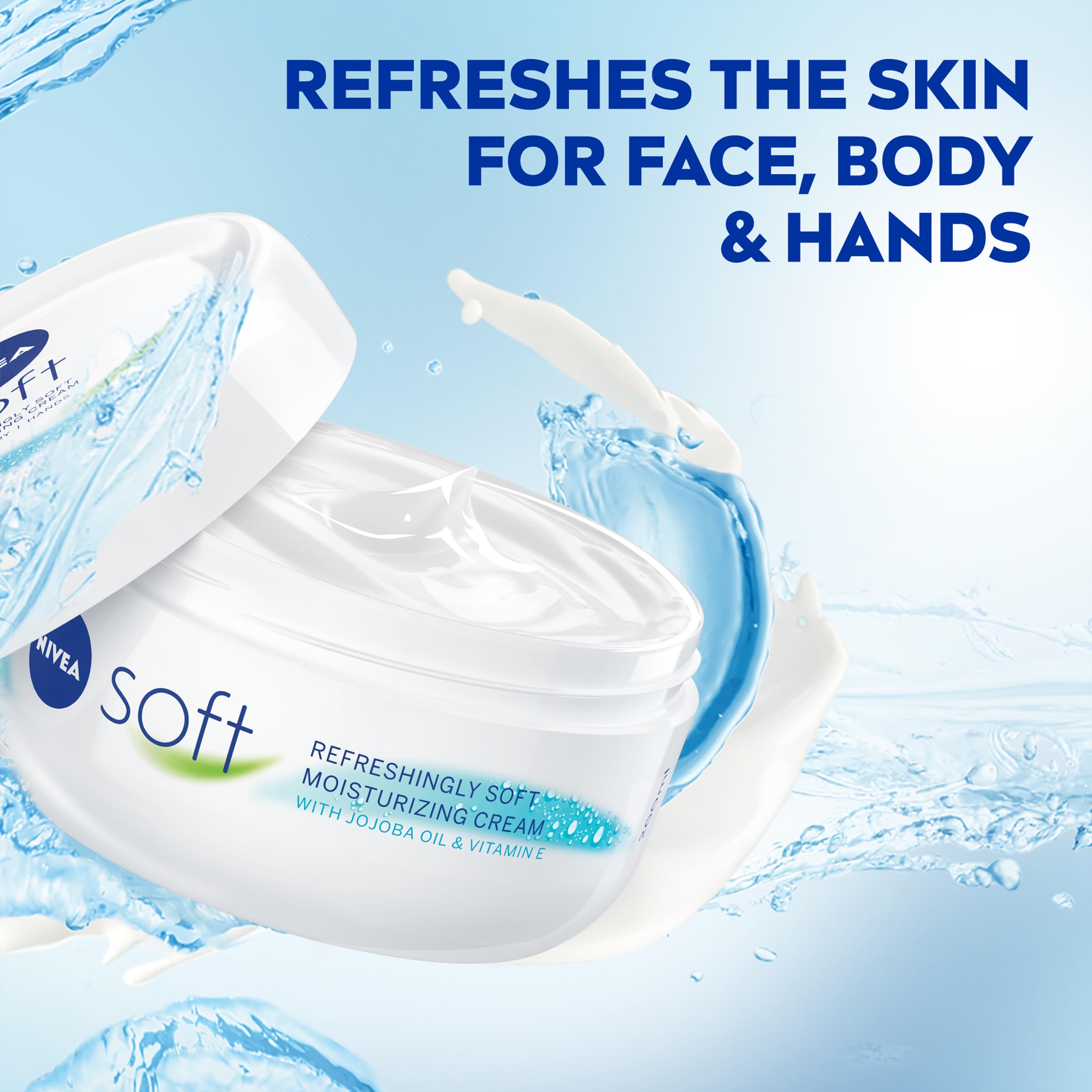 Foto 4 | Crema Hidratante Nivea Soft Refreshingly Soft 200 Ml X 3 - Venta Internacional.