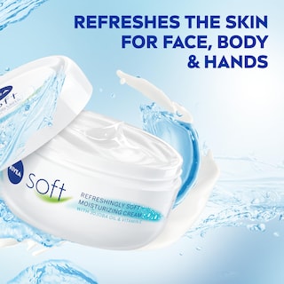 Foto 4 | Crema Hidratante Nivea Soft Refreshingly Soft 200 Ml X 3 - Venta Internacional.