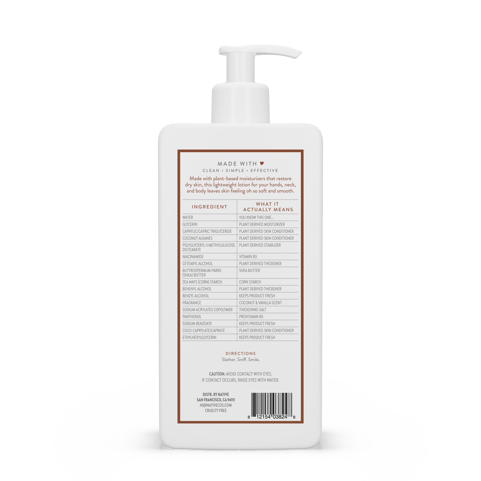 Foto 8 pulgar | Loción Corporal Native Coconut & Vanilla 490 Ml Para Mujeres Y Hombres - Venta Internacional.