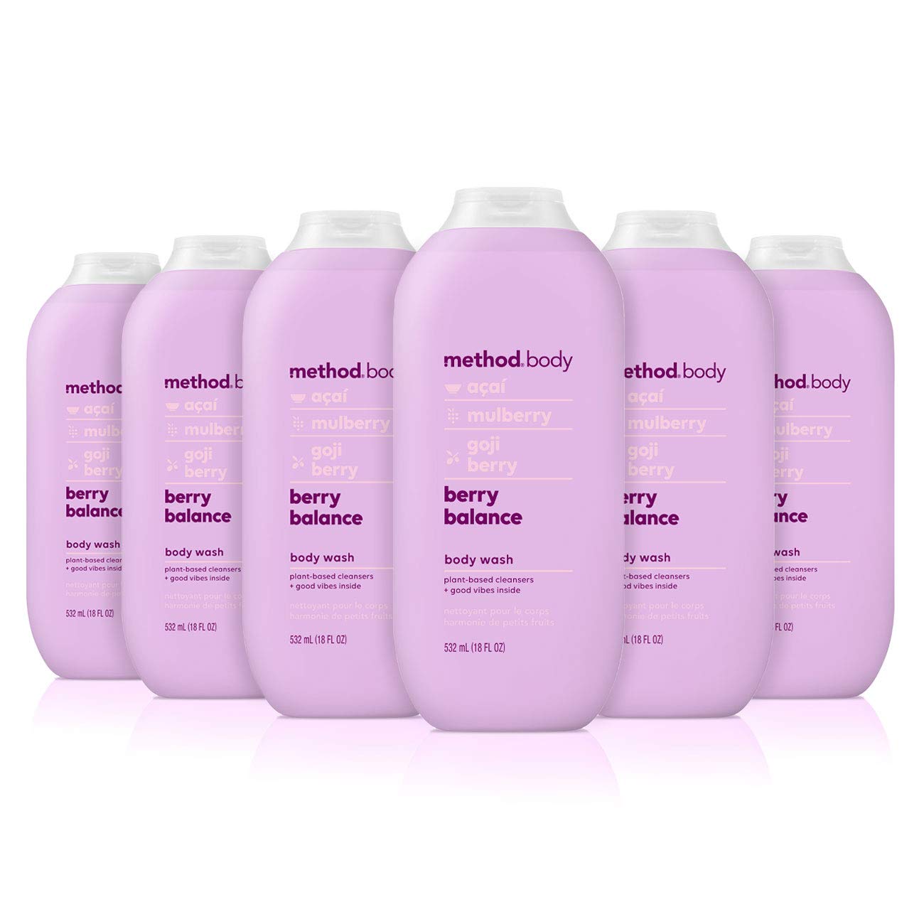 Foto 2 pulgar | Body Wash Method Berry Balance 6 Piezas de 532 ml C/U - Venta Internacional