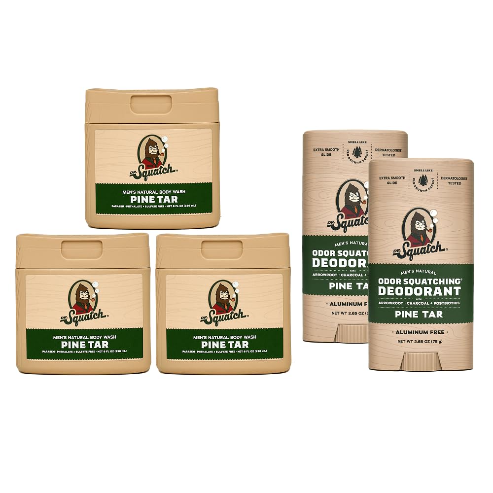 Foto 2 pulgar | Set de Regalo de Gel de Baño y Desodorante Dr. Squatch Pine Tar para Hombre - Venta Internacional