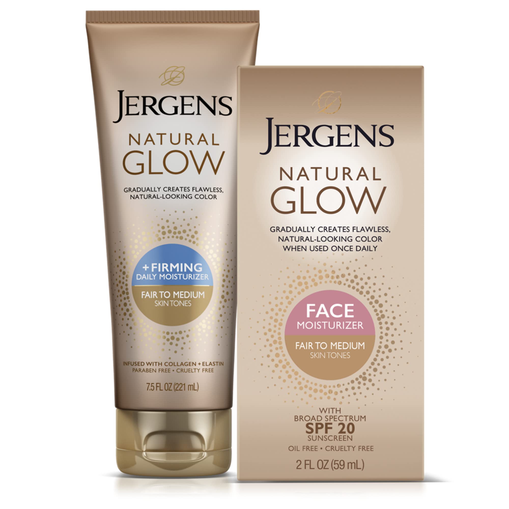 Foto 2 pulgar | Crema Hidratante Jergens Natural Glow +reafirmante Con Spf 20 220 Ml - Venta Internacional.