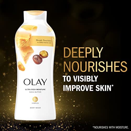 Foto 3 pulgar | Gel de Baño Olay Ultra Moisture Manteca de Karité 650 Ml 4 Piezas - Venta Internacional
