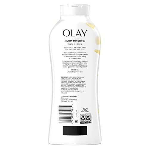 Foto 7 pulgar | Gel de Baño Olay Ultra Moisture Manteca de Karité 650 Ml 4 Piezas - Venta Internacional