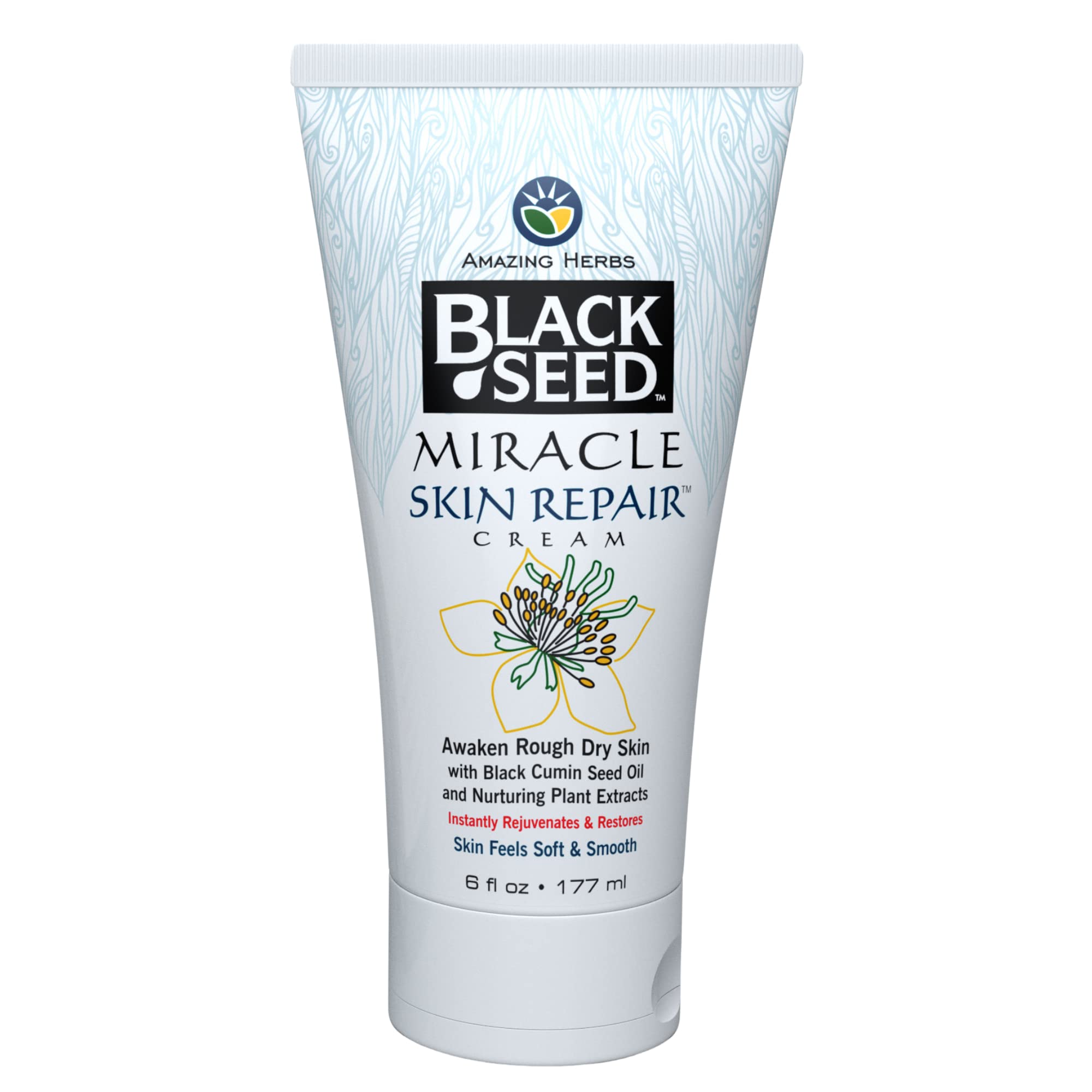 Crema Reparadora Para La Piel Amazing Herbs Black Seed 180 Ml Con Vitamina E - Venta Internacional.