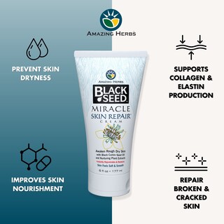 Foto 2 | Crema Reparadora Para La Piel Amazing Herbs Black Seed 180 Ml Con Vitamina E - Venta Internacional.