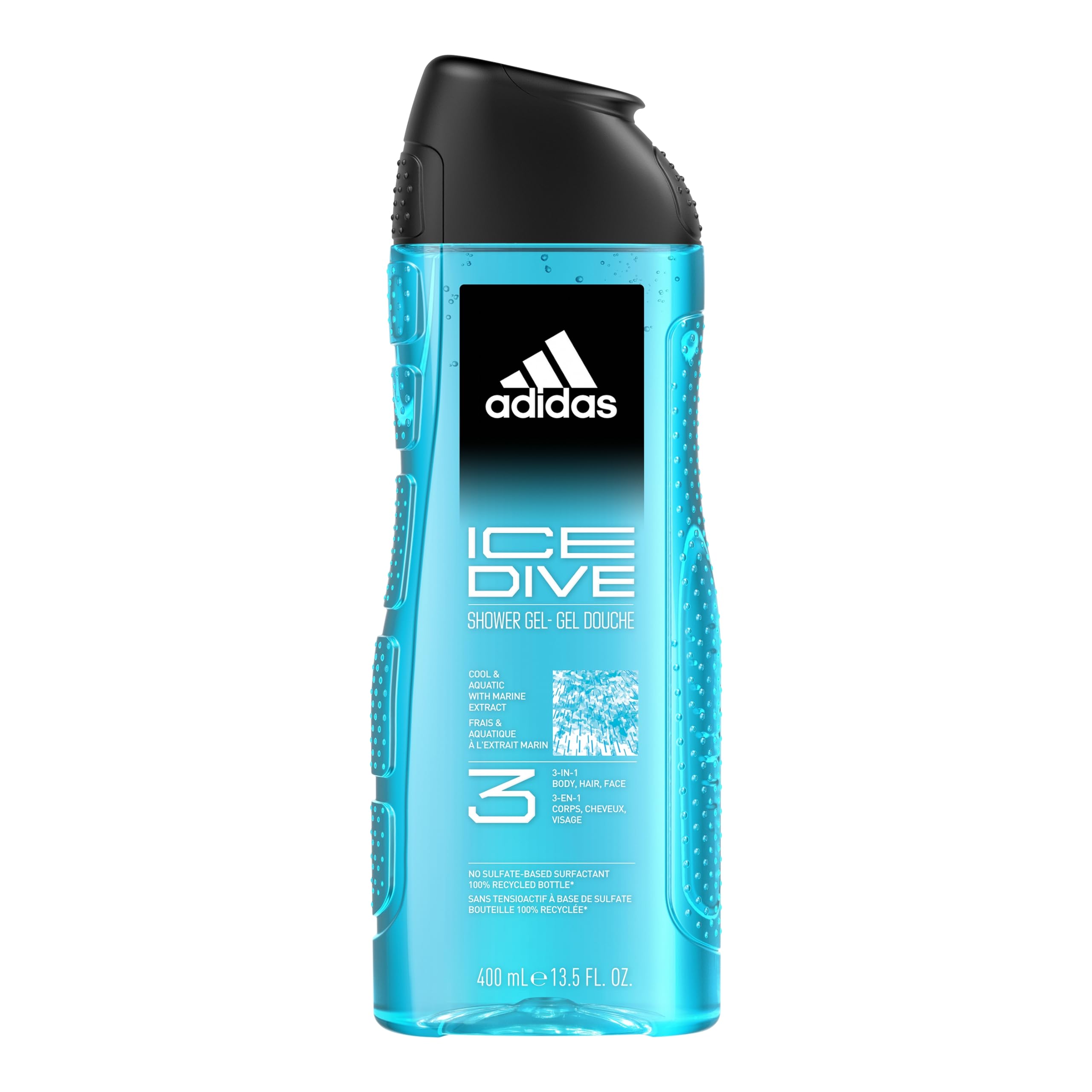 Foto 2 pulgar | Gel De Ducha Y Champú Adidas Ice Dive 3 En 1 Para Hombre, 400 Ml - Venta Internacional.