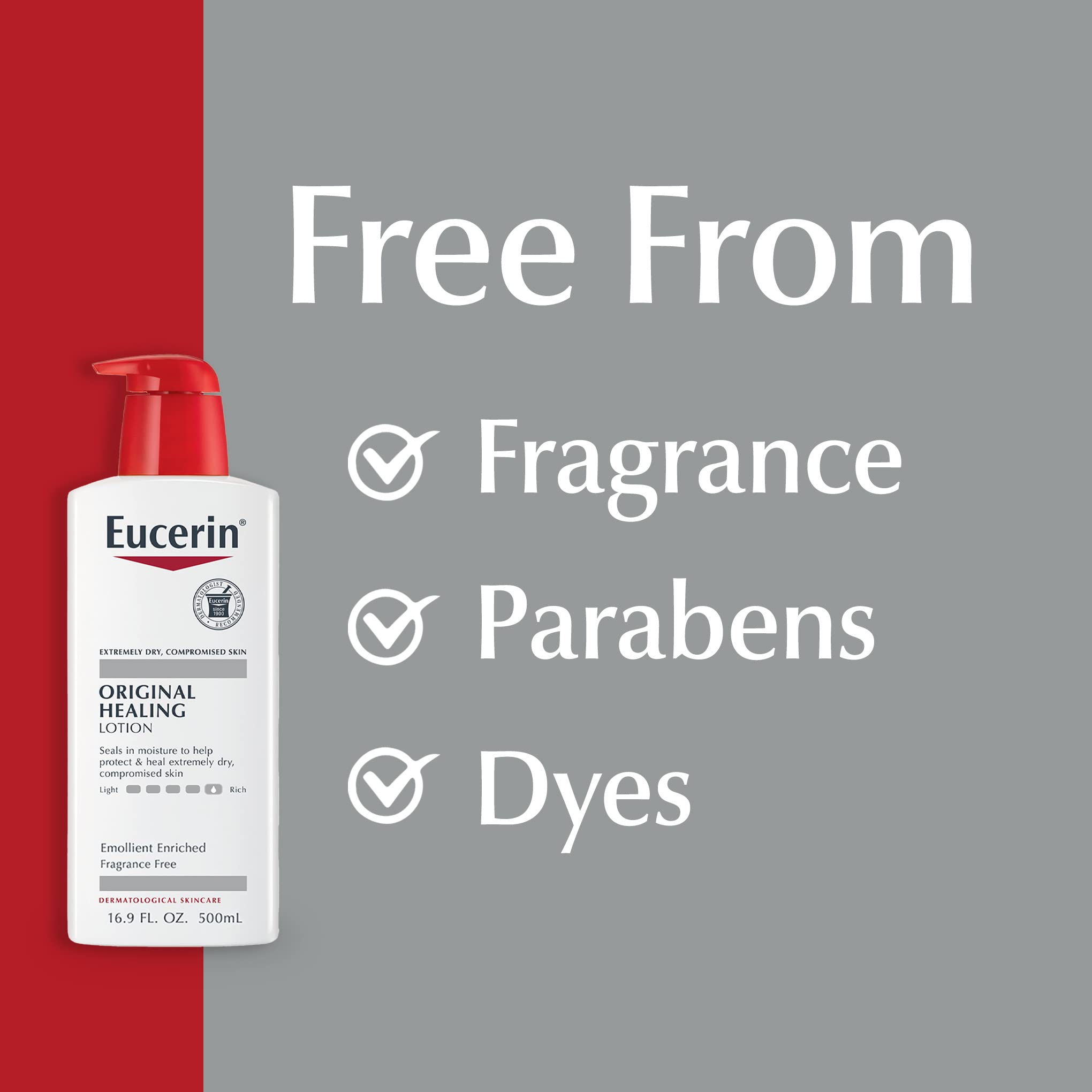 Foto 8 pulgar | Loción Corporal Eucerin Original Healing Rich 500 Ml Para Piel Seca - Venta Internacional.