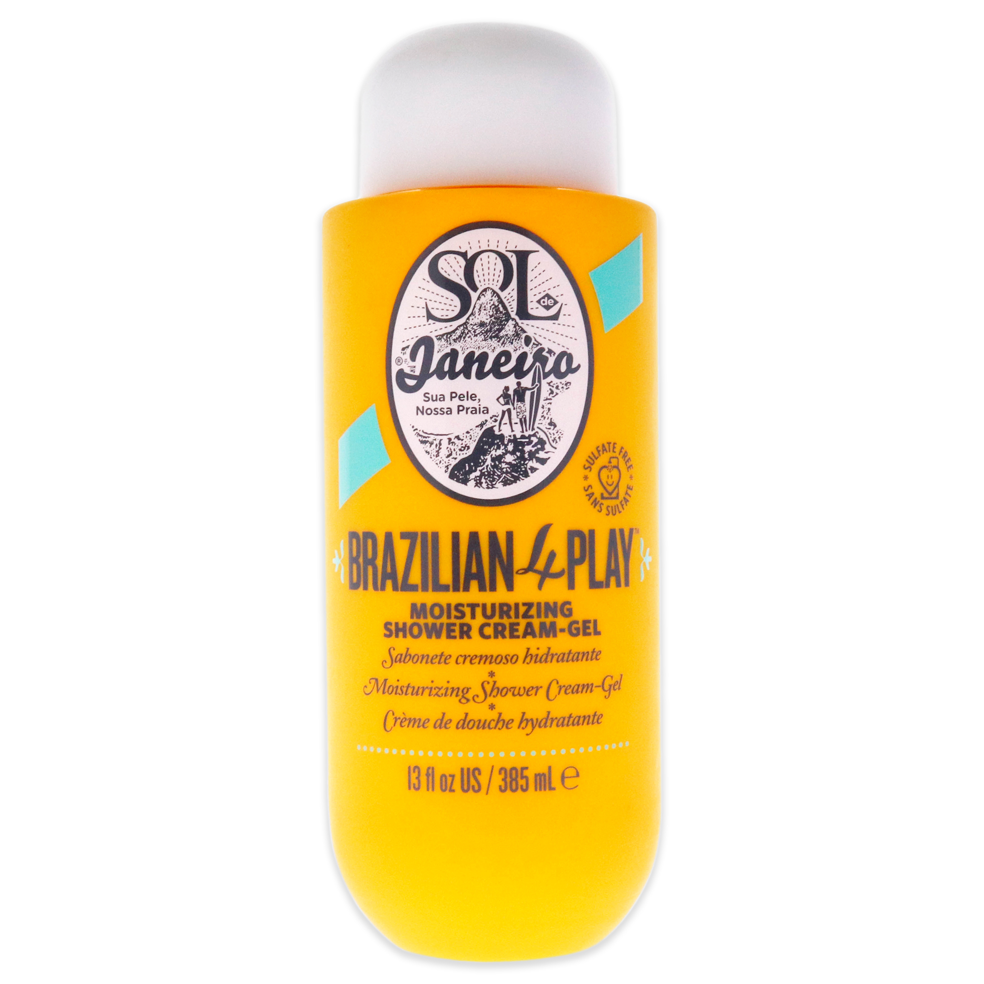 Brazilian 4 Play Moisturizing Shower Cream Gel By Sol De Janeiro Para Unisex - 13 Oz Gel De Ducha - Venta Internacional.