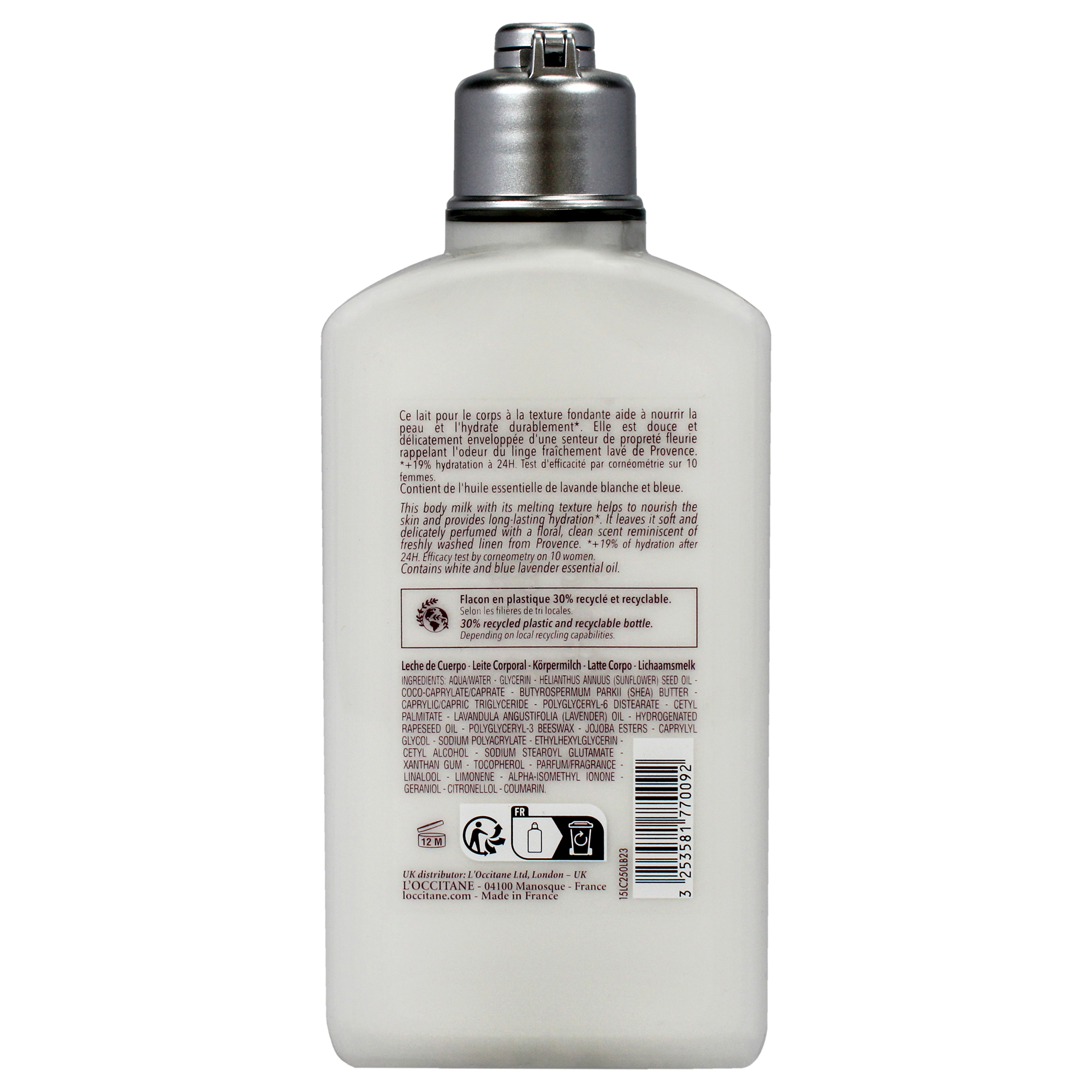 Foto 4 pulgar | Leche Corporal Loccitane White Lavender Para Mujer 250 Ml - Venta Internacional.