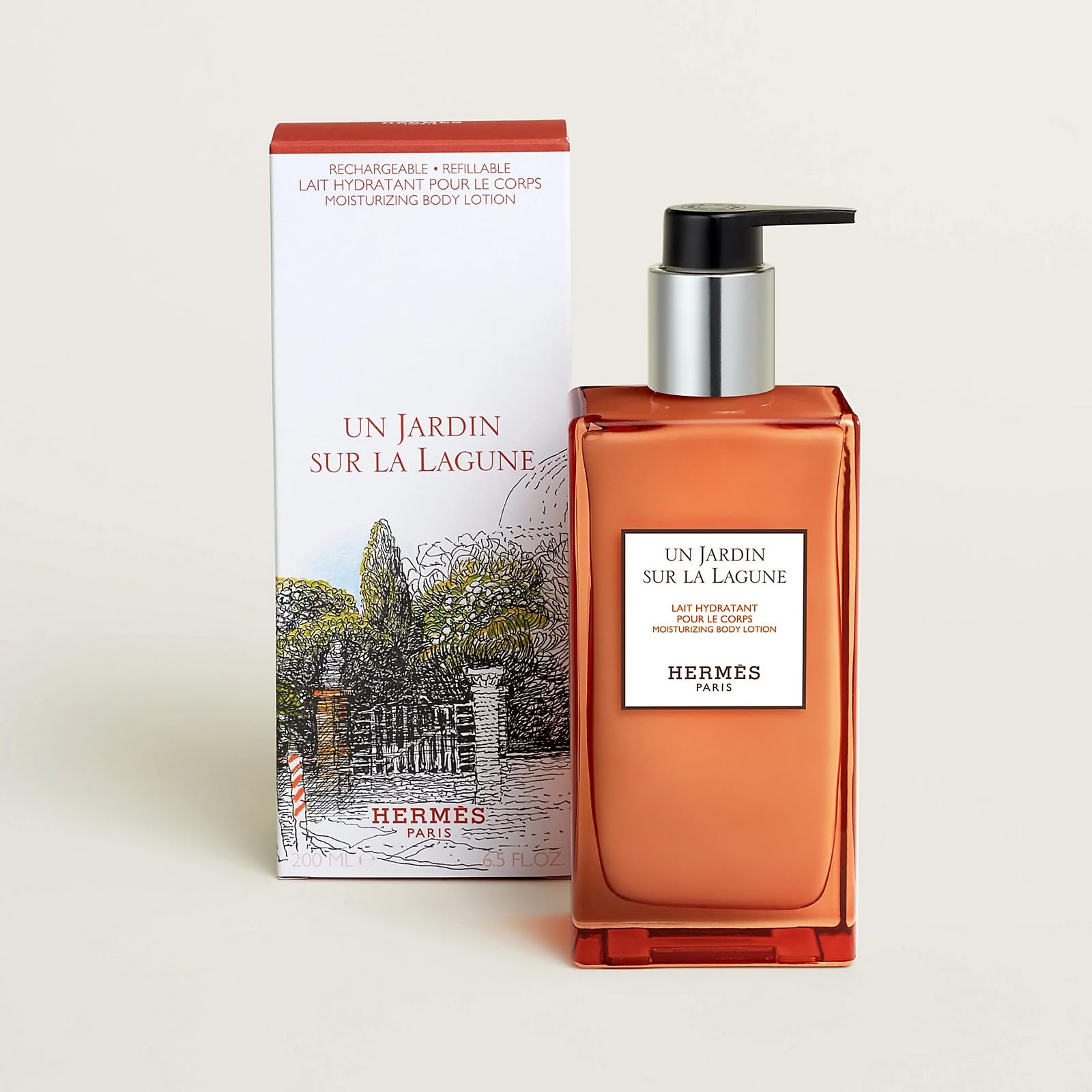 Foto 3 pulgar | Loción Corporal Hermes Un Jardin Sur La Lagune, 200 Ml, Recargable - Venta Internacional.