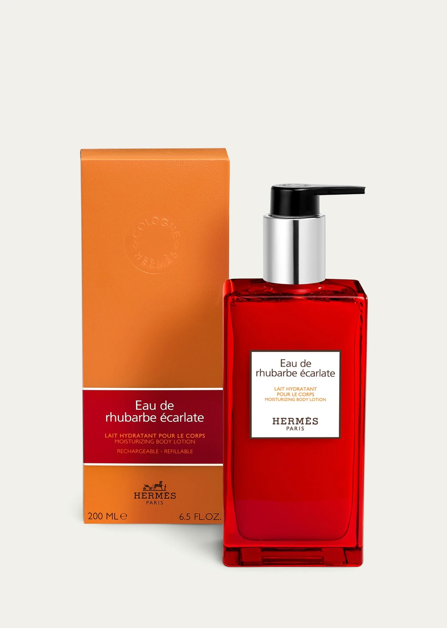 Foto 2 | Loción Corporal Hidratante Hermes Eau De Rhubarbe Écarlate 200 Ml - Venta Internacional.
