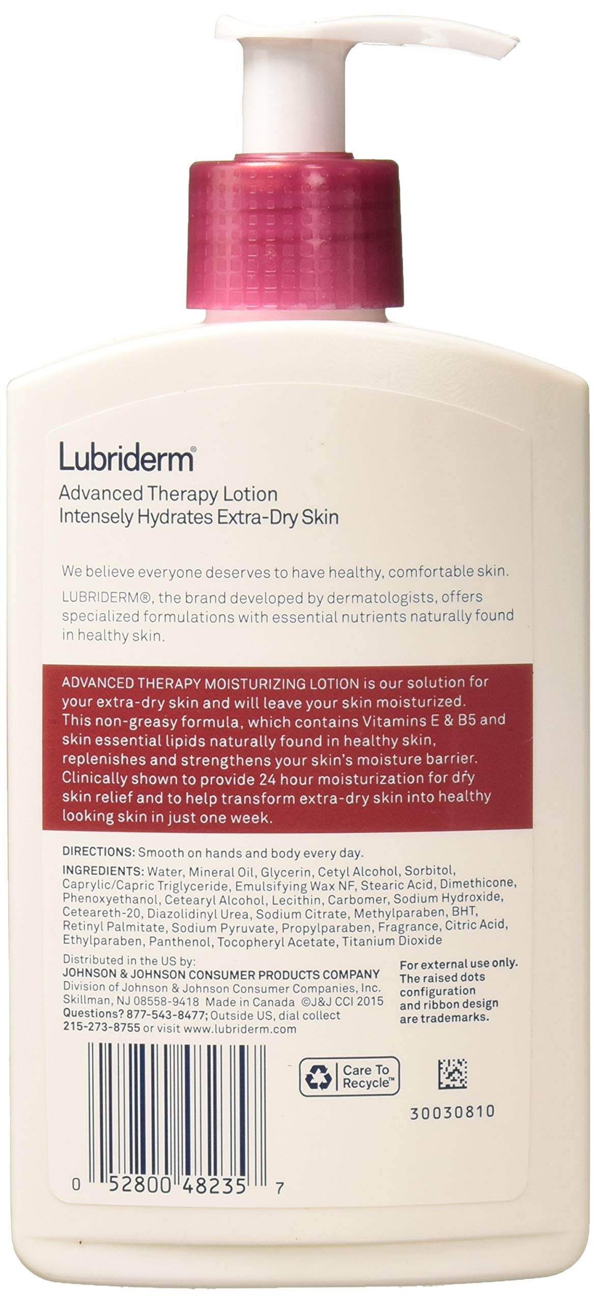 Foto 3 pulgar | Crema Hidratante Lubriderm Advanced Therapy 296 Ml - Venta Internacional