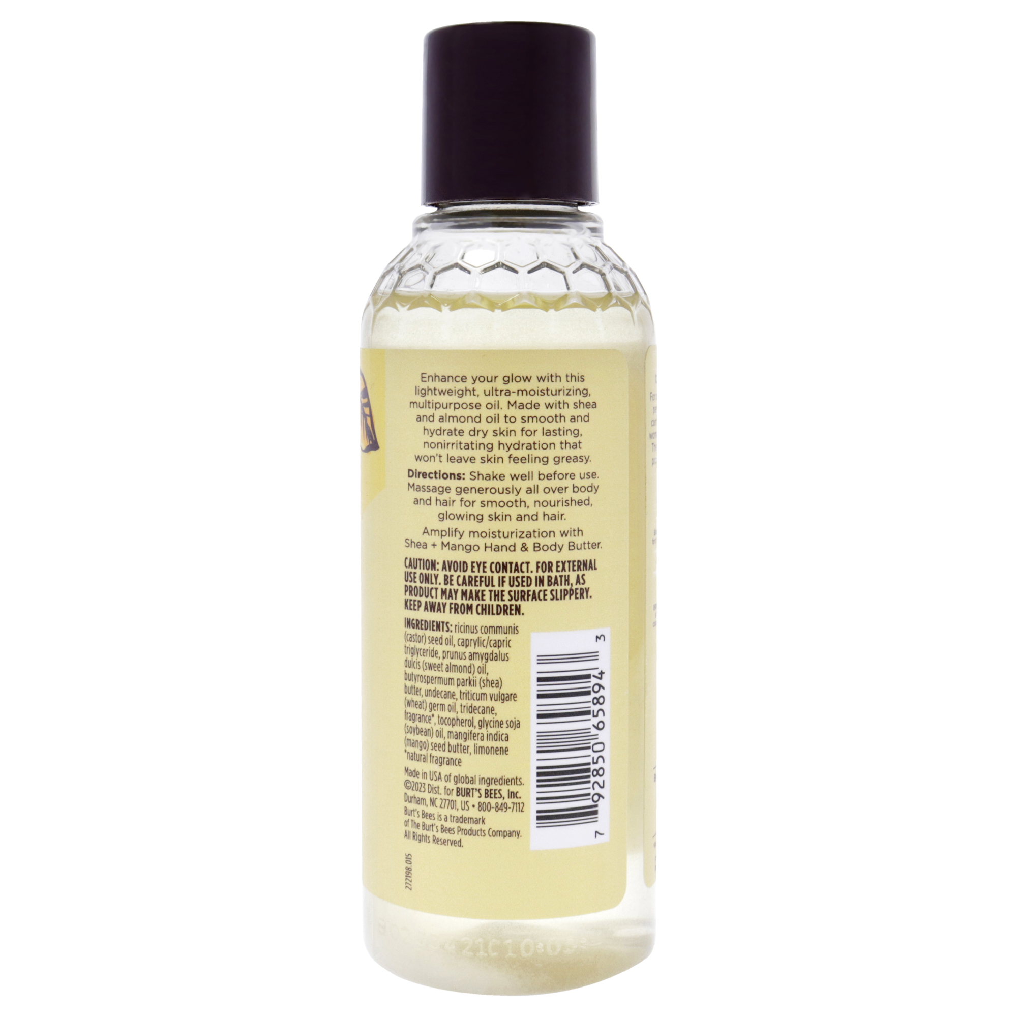 Foto 2 | Aceite Corporal Burts Bees Shea Plus Mango Glowing, Unisex, 236 Ml - Venta Internacional.