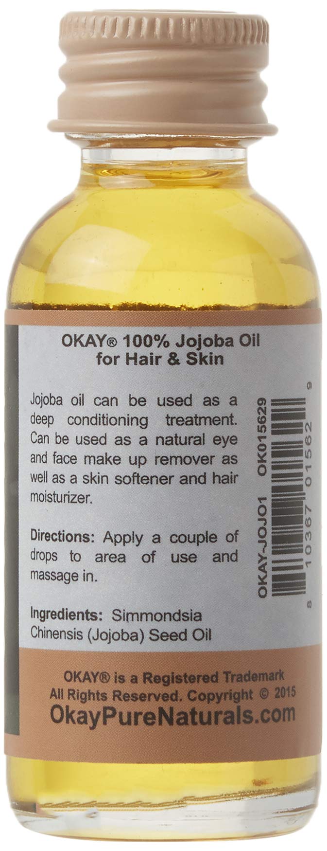 Foto 2 | Aceite De Jojoba Okay 100% Puro, 30 Ml, Para Desmaquillante - Venta Internacional.